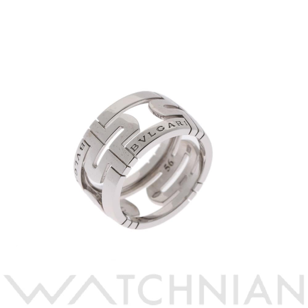 ブルガリ パレンテシリング #56 シルバー K18ホワイトゴールド WG ユニセックス ジュエリー 【中古】【jewelry】