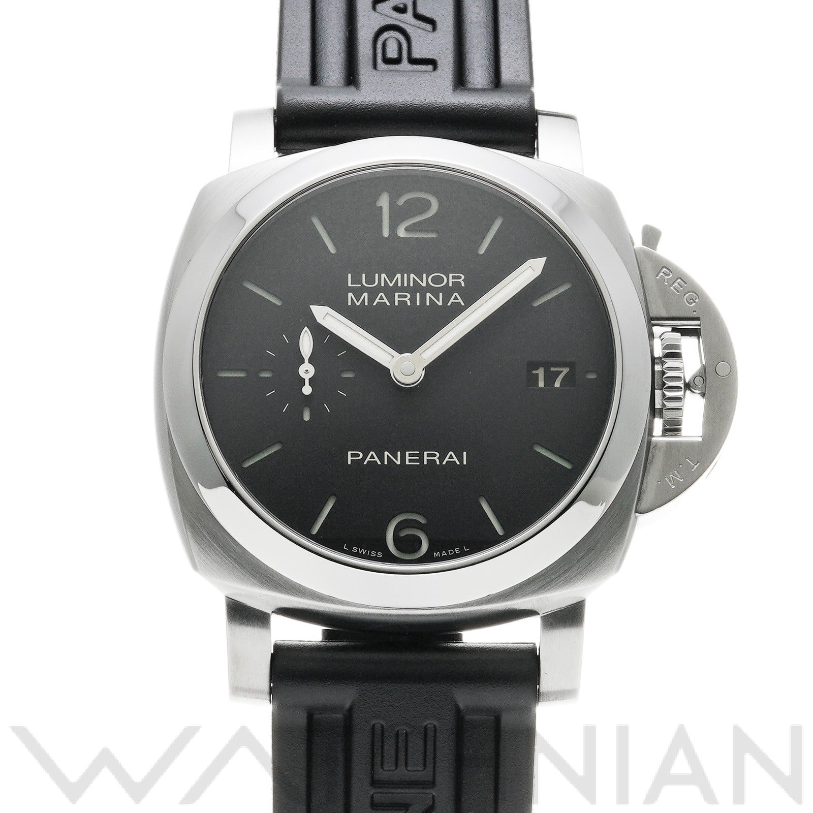 ルミノールマリーナ 1950 3デイズ オートマティック PAM00392 Q番(2014年製造) ブラック パネライ OFFICINE PANERAI メンズ 【中古】