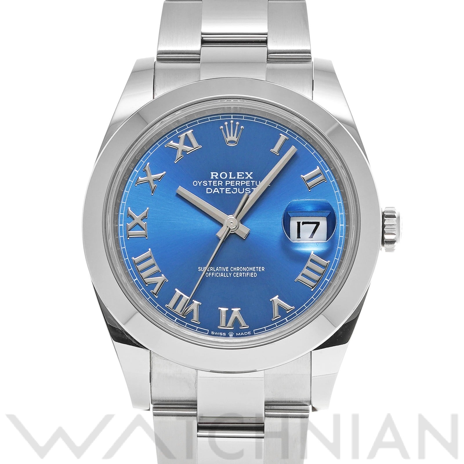 デイトジャスト 41 126300 ランダムシリアル アズーロブルー ロレックス ROLEX メンズ 【中古】