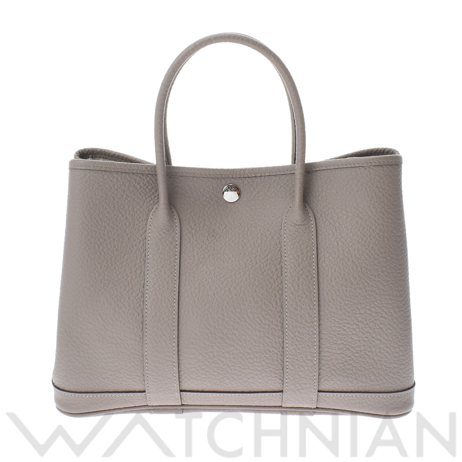 ガーデンパーティ TPM グリアスファルト/パラジウム金具 ヴァッシュカントリー HERMES エルメス レディース 【中古】