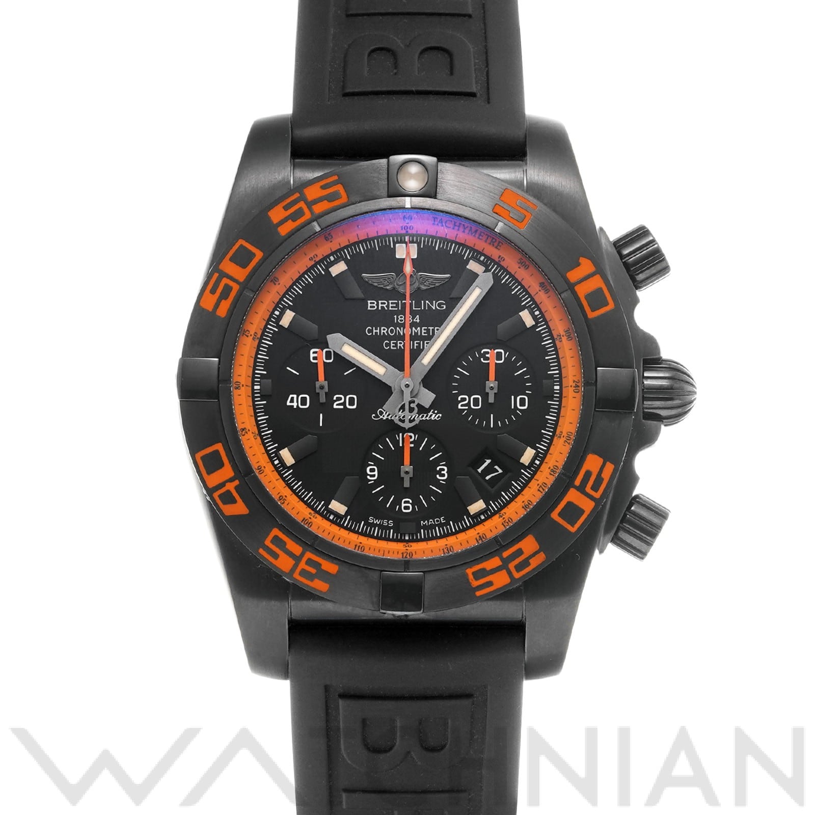 クロノマット 44 レイブン MB0111C2/BD07 ブラック ブライトリング BREITLING メンズ 【中古】