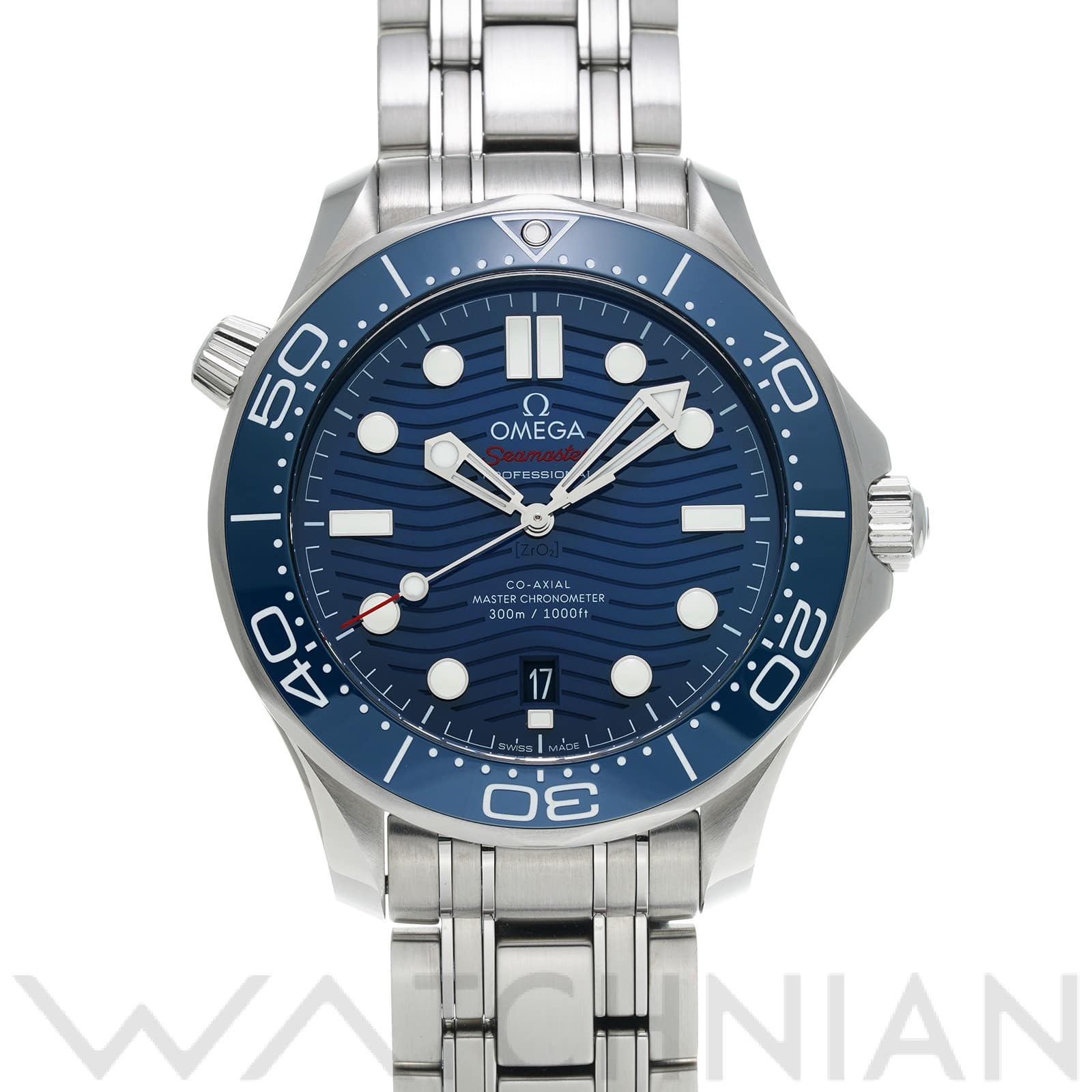 オメガ / OMEGA シーマスター ダイバー300 コーアクシャル マスタークロノメーター 210.30.42.20.03.001 ブルー メンズ 時計 【中古】【wristwatch】