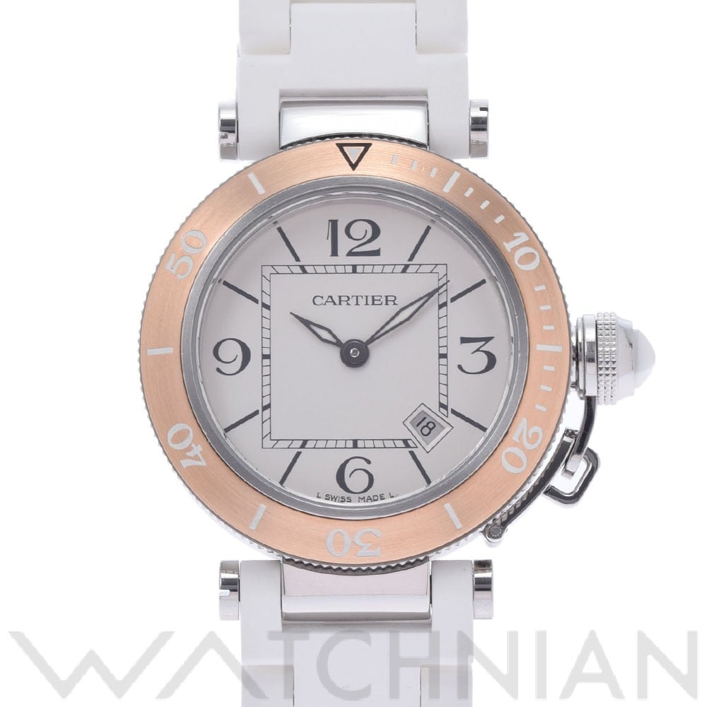 パシャ シータイマー W3140001 シルバー カルティエ CARTIER レディース 【中古】