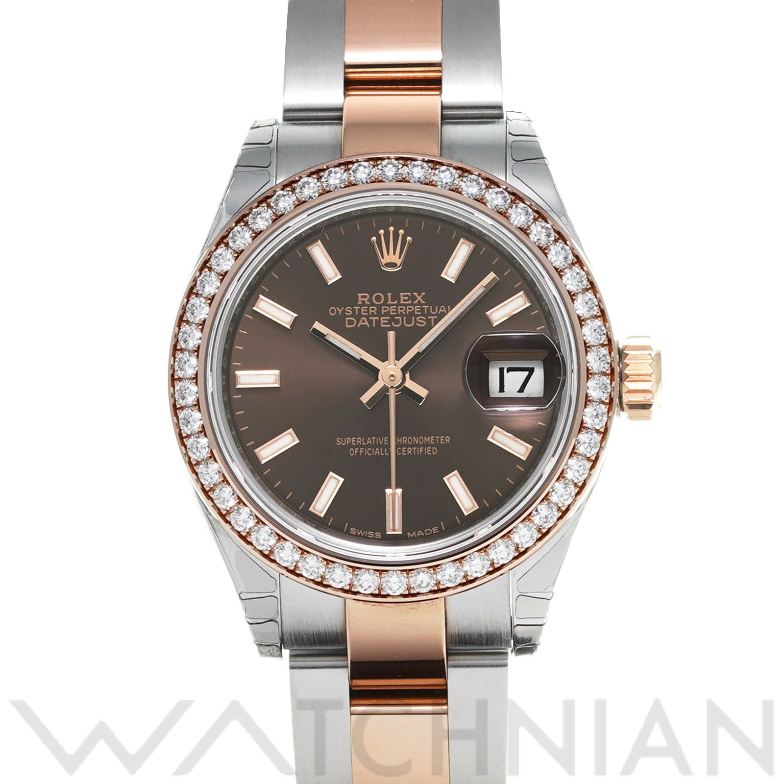 ロレックス レディ デイトジャスト 28 279381RBR チョコレート レディース 時計 【中古】【wristwatch】