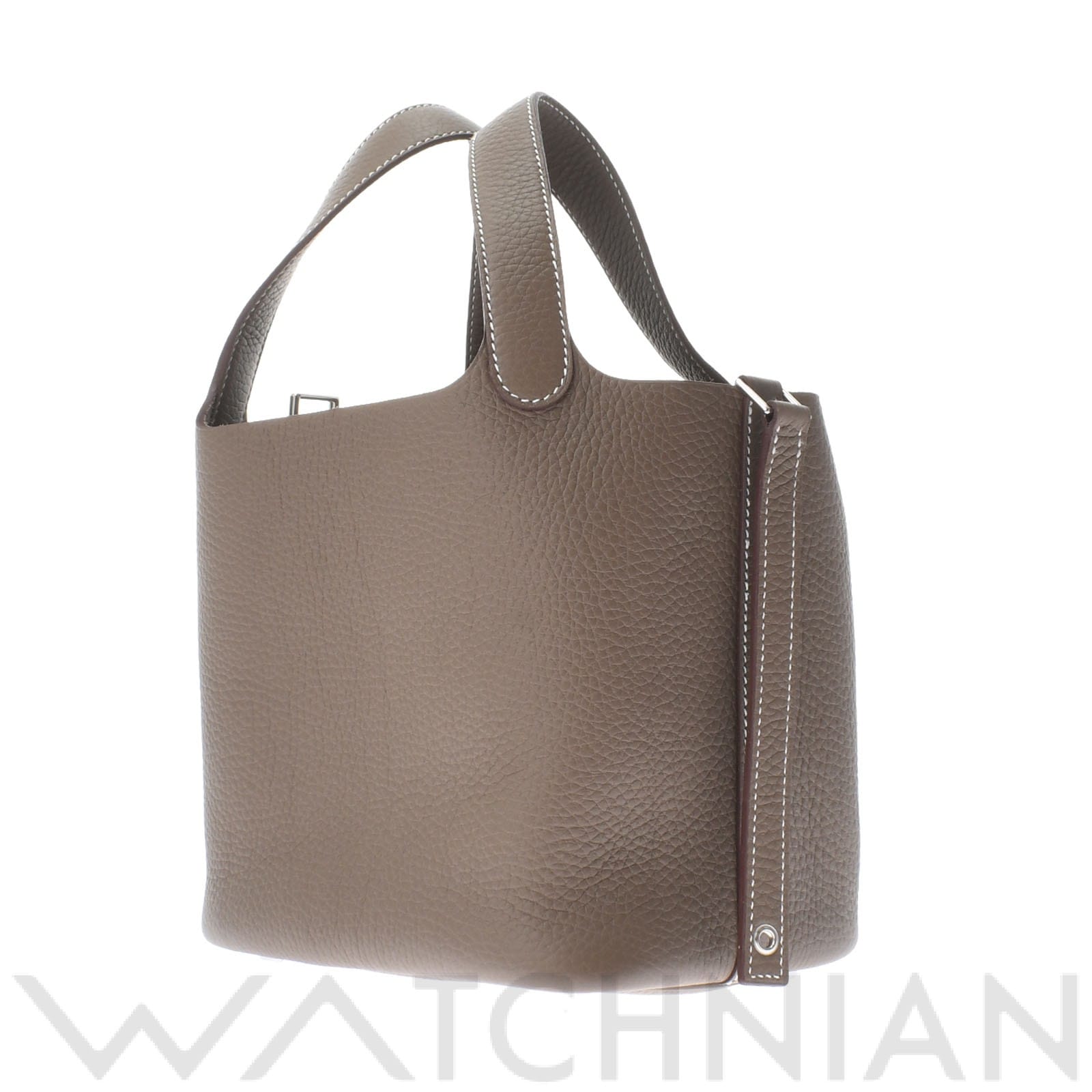 ピコタン ロック PM エトゥープ/パラジウム金具 トリヨンクレマンス HERMES エルメス レディース 【新品】