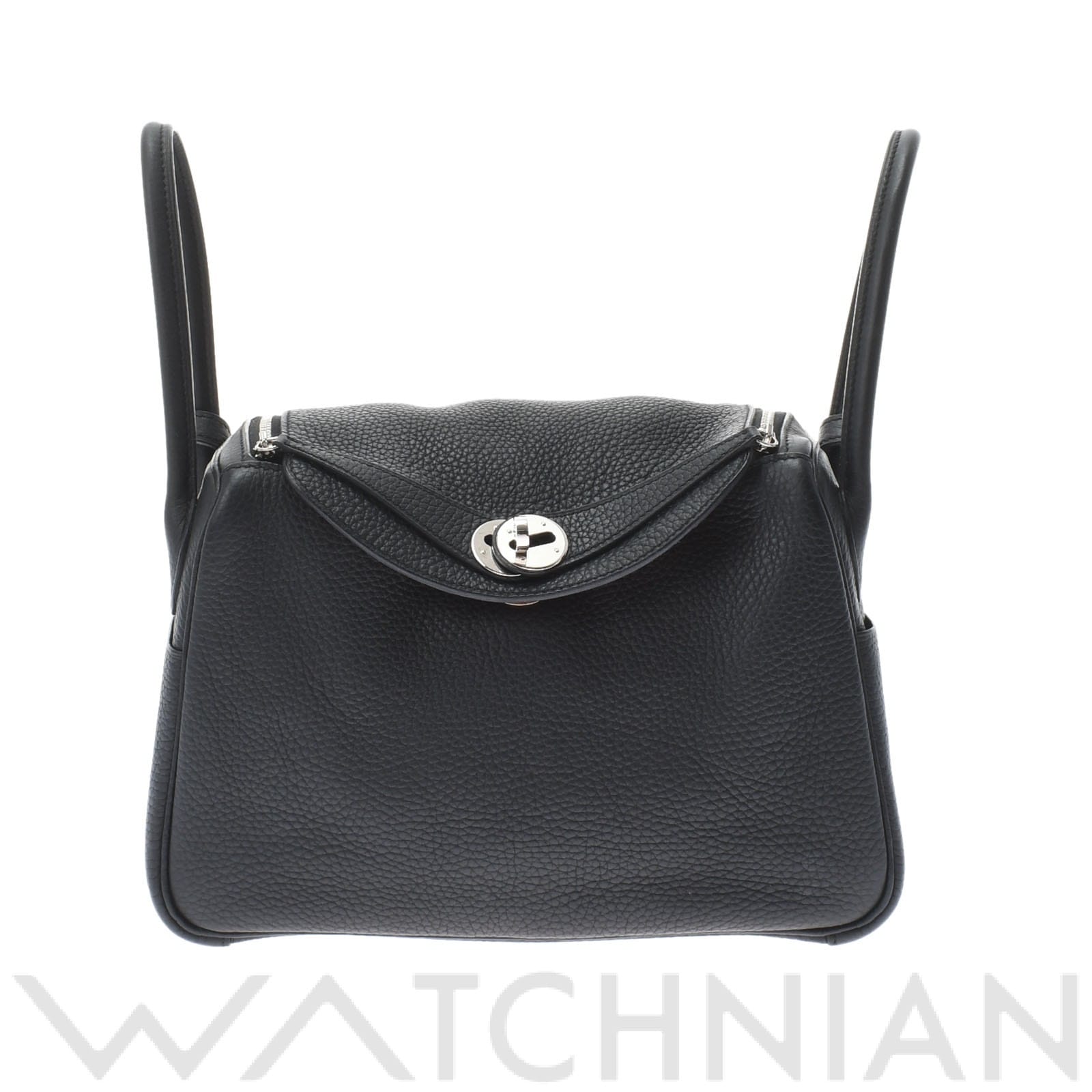 リンディ 26 ヴェルソ 2WAY ブラック/ゴールド/パラジウム金具 トリヨンクレマンス HERMES エルメス レディース 【中古】