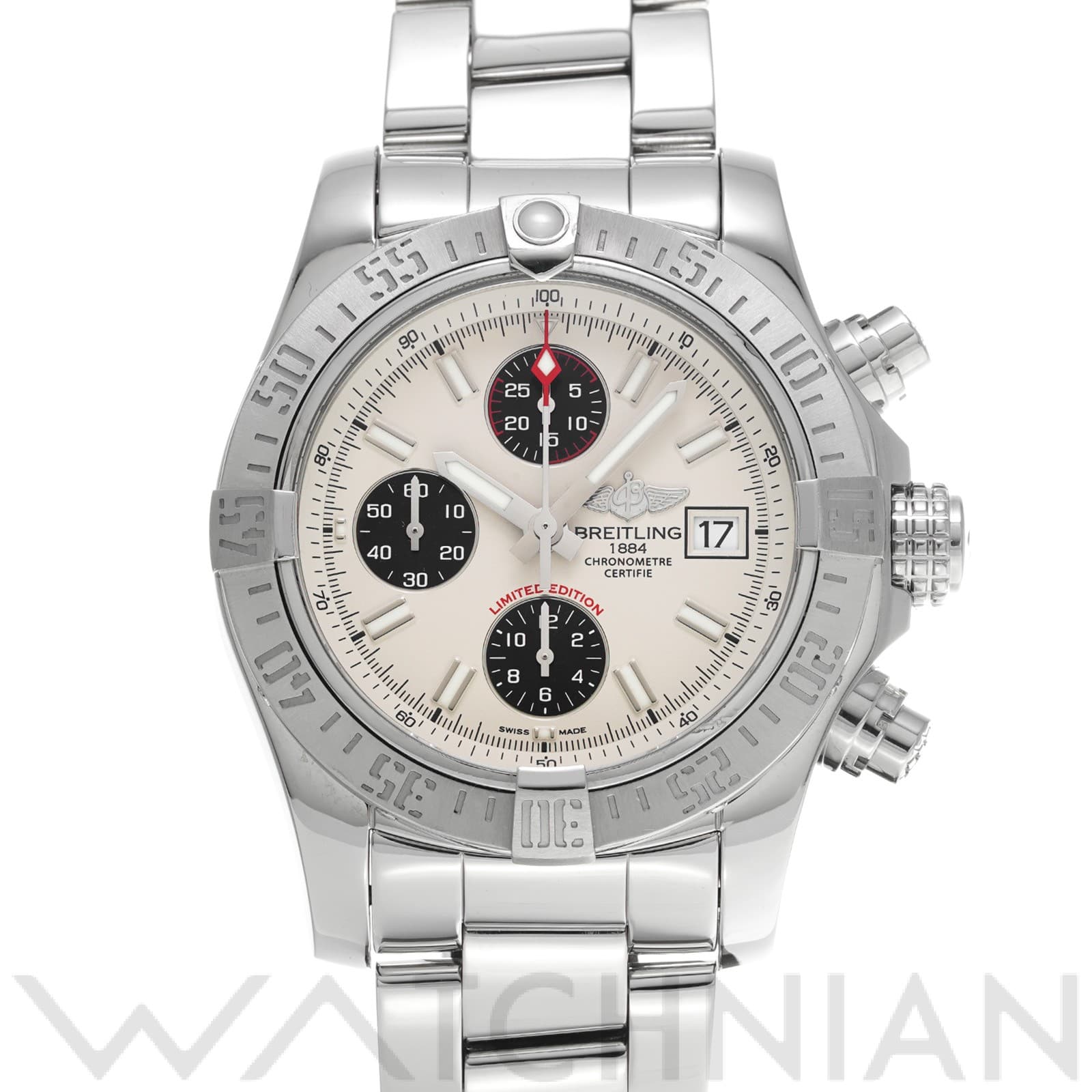 ブライトリング / BREITLING アベンジャーII A133813K/G809 アイボリー/ブラック メンズ 時計 【中古】【wristwatch】