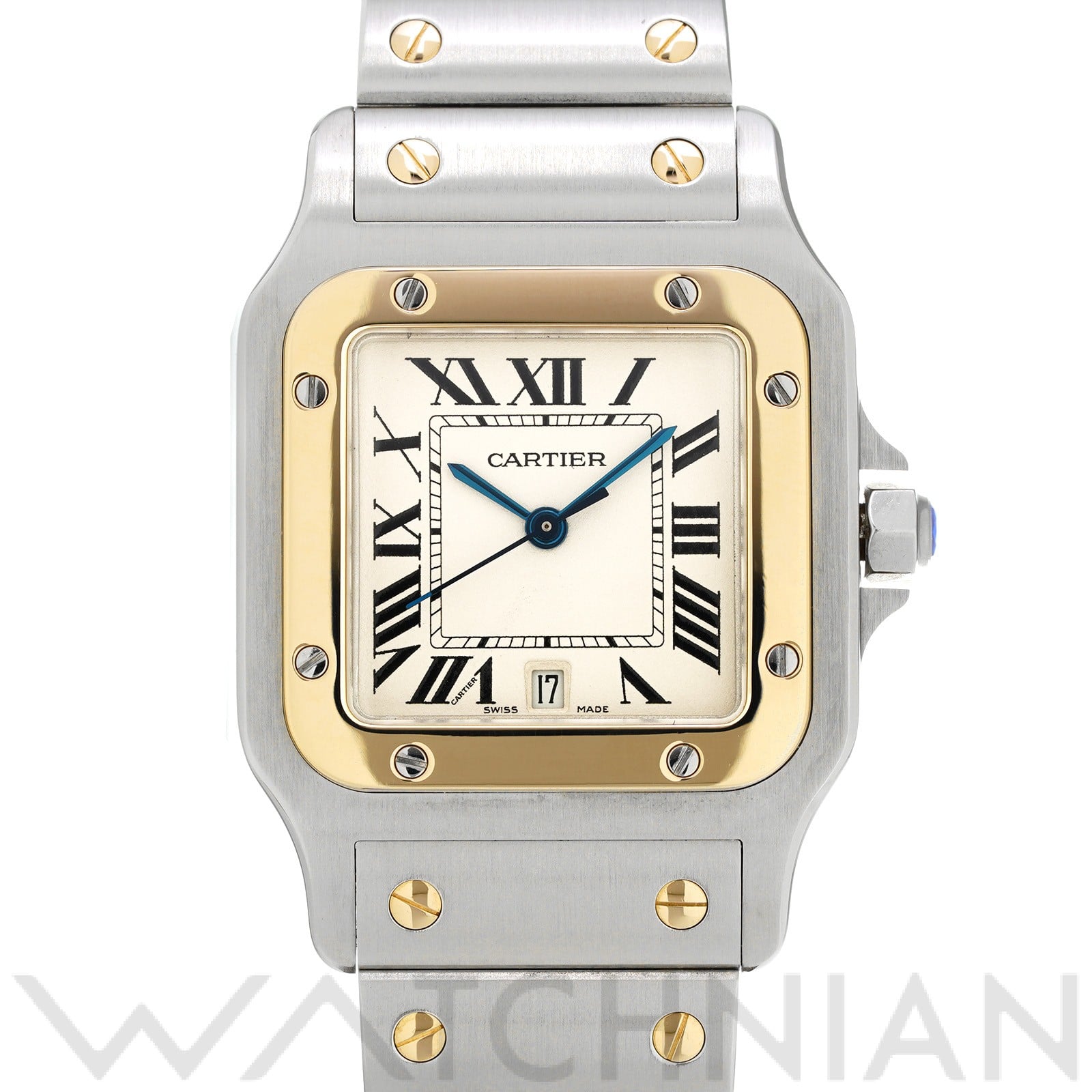 カルティエ / CARTIER サントスガルベ LM W20011C4 シルバー メンズ 時計 【中古】【wristwatch】