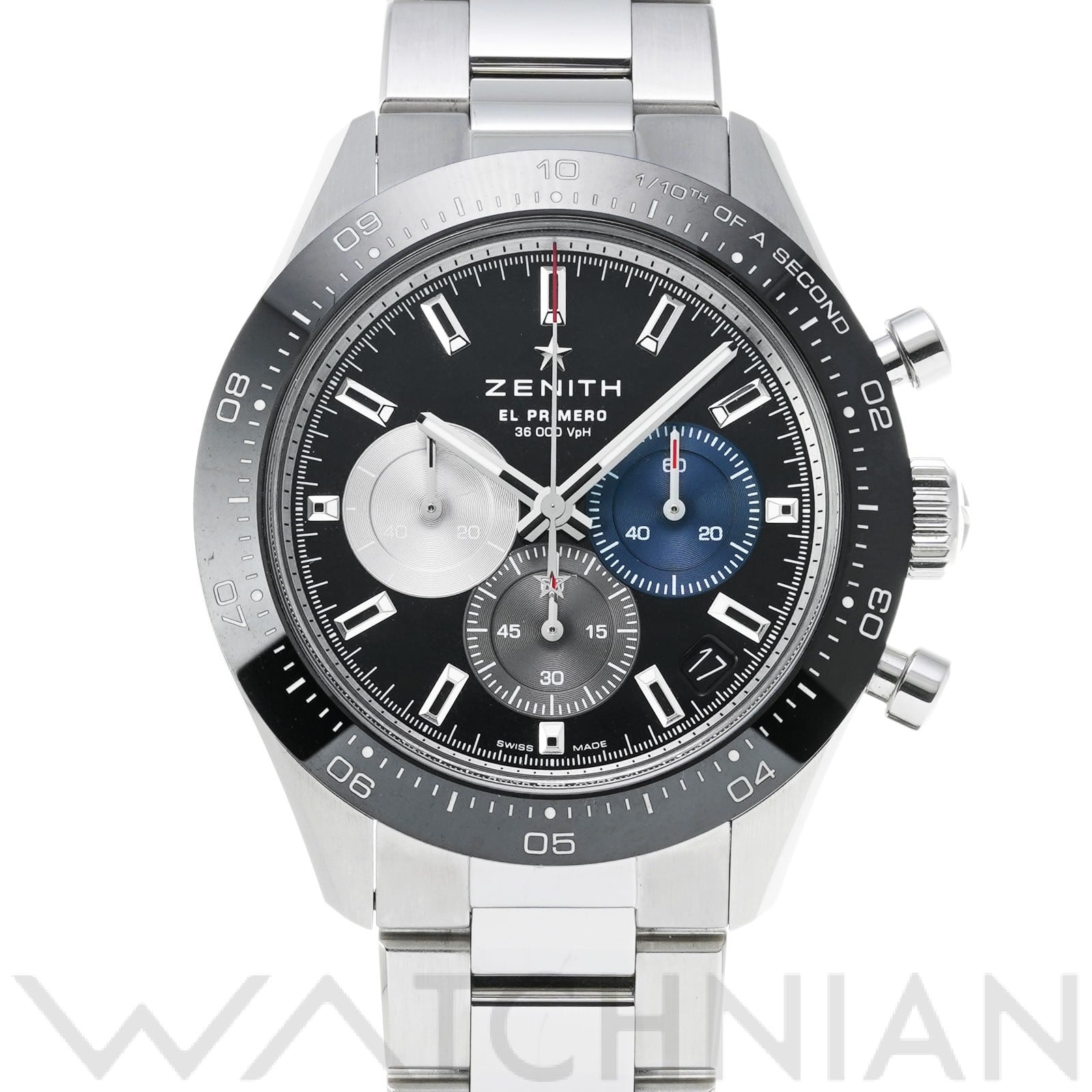 ゼニス / ZENITH クロノマスター エル・プリメロ スポーツ 03.3100.3600/21.M3100 ブラックラッカー メンズ 時計 【中古】【wristwatch】
