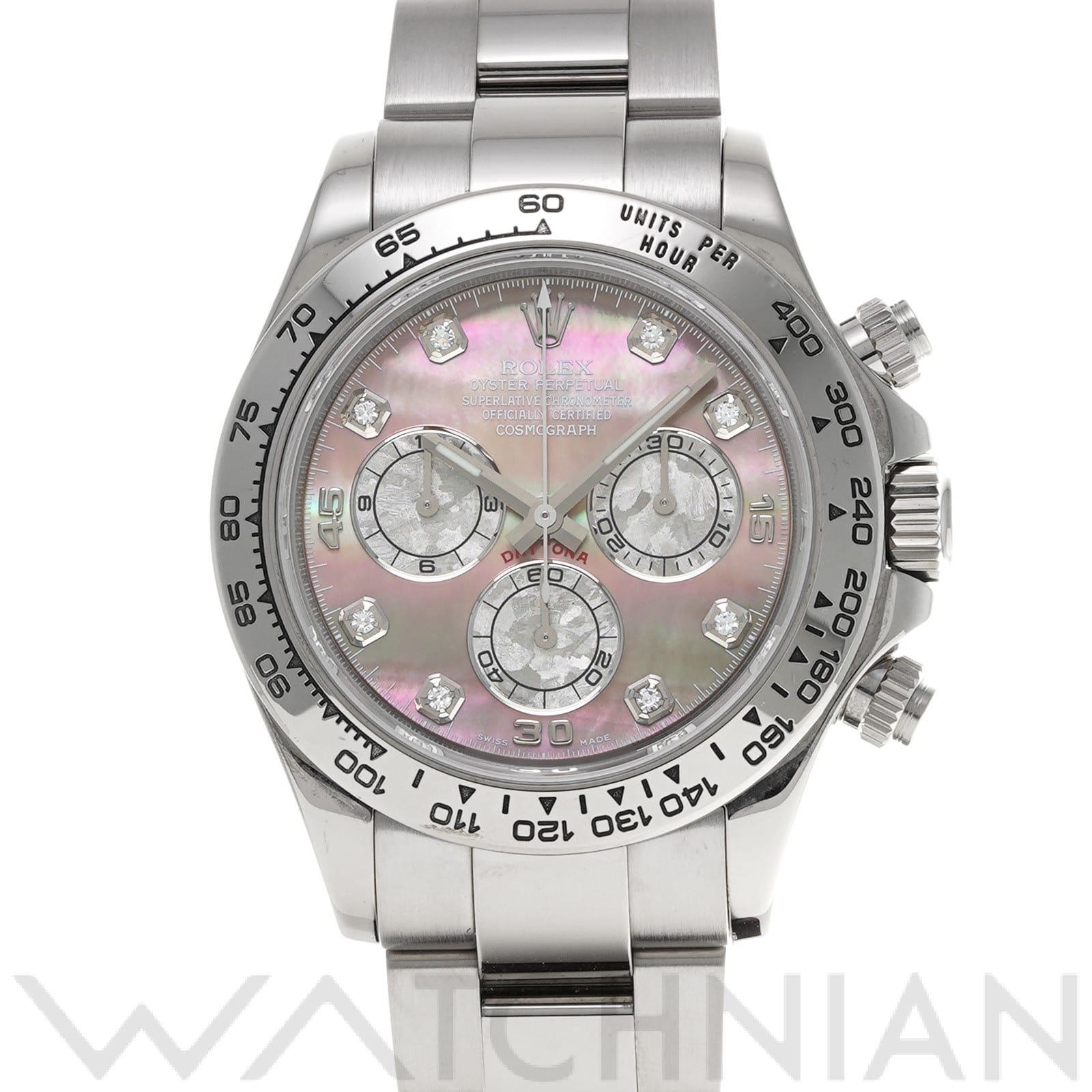 ロレックス コスモグラフ デイトナ 116509NG ブラックシェル/ホワイトゴールドクリスタル/ダイヤモンド メンズ 時計 【中古】【wristwatch】