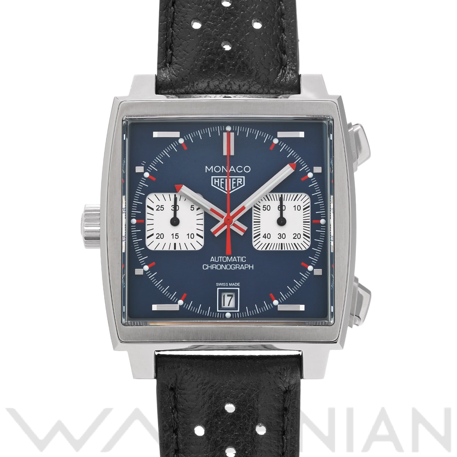 モナコ キャリバー11 クロノグラフ スティーブ・マックイーン CAW211P.FC6356 ブルー/シルバー タグ ホイヤー TAG HEUER メンズ 【中古】