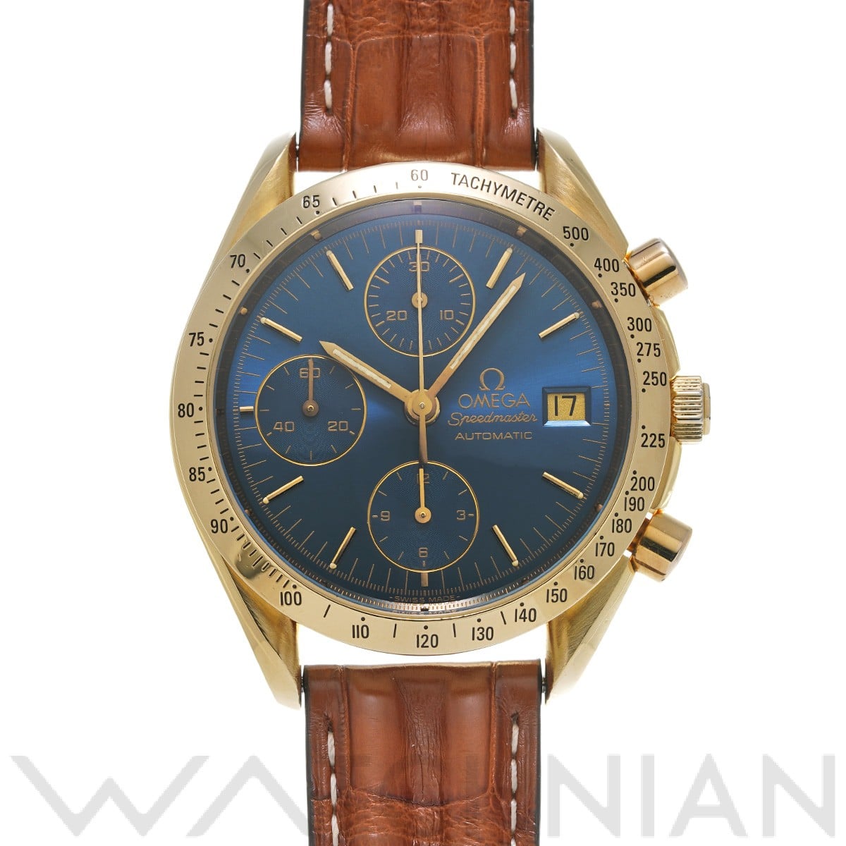 スピードマスター デイト 3611.20 ブルー オメガ OMEGA メンズ 【中古】