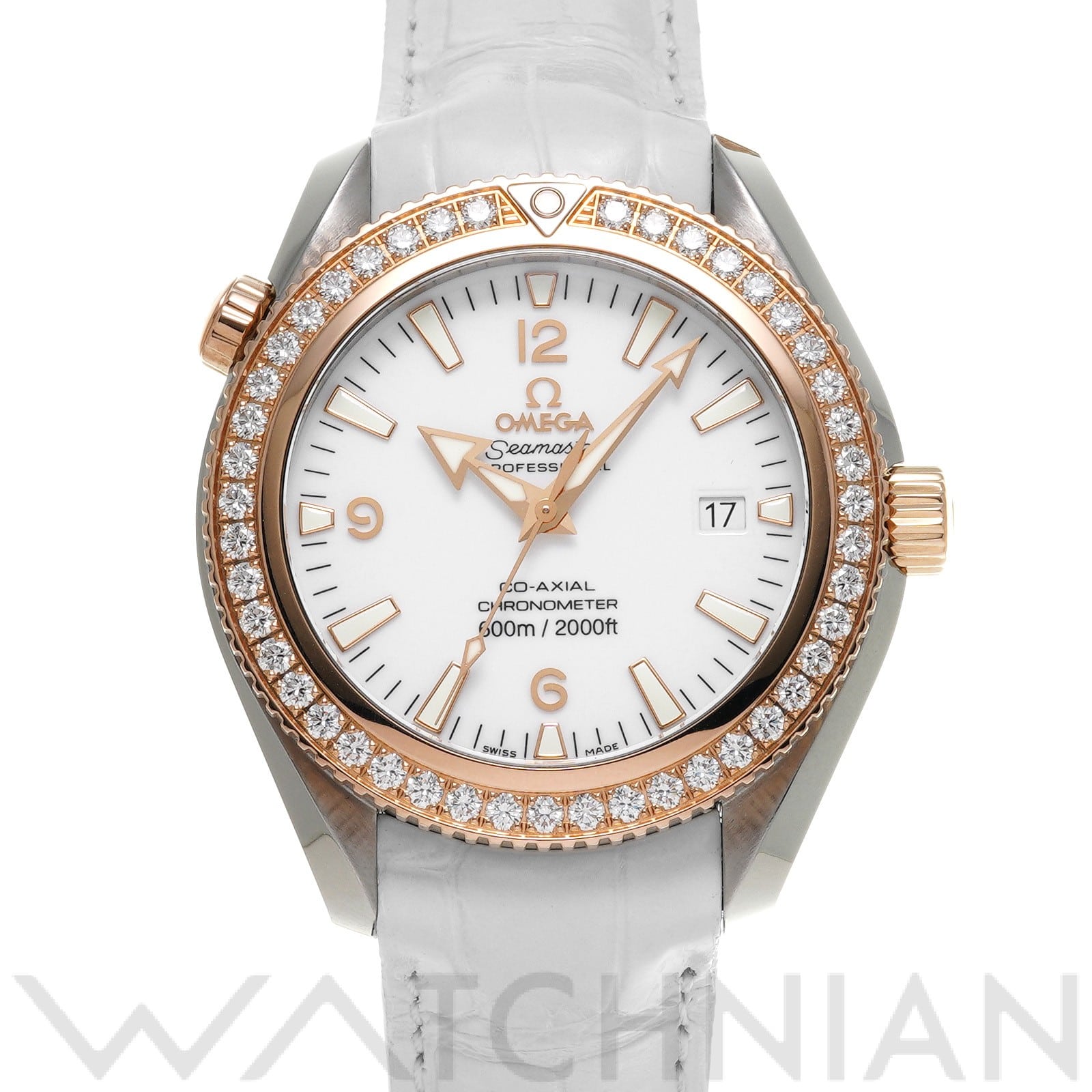 オメガ / OMEGA シーマスター プラネットオーシャン 600 コーアクシャル 222.28.42.20.04.001 ホワイト メンズ 時計 【中古】【wristwatch】