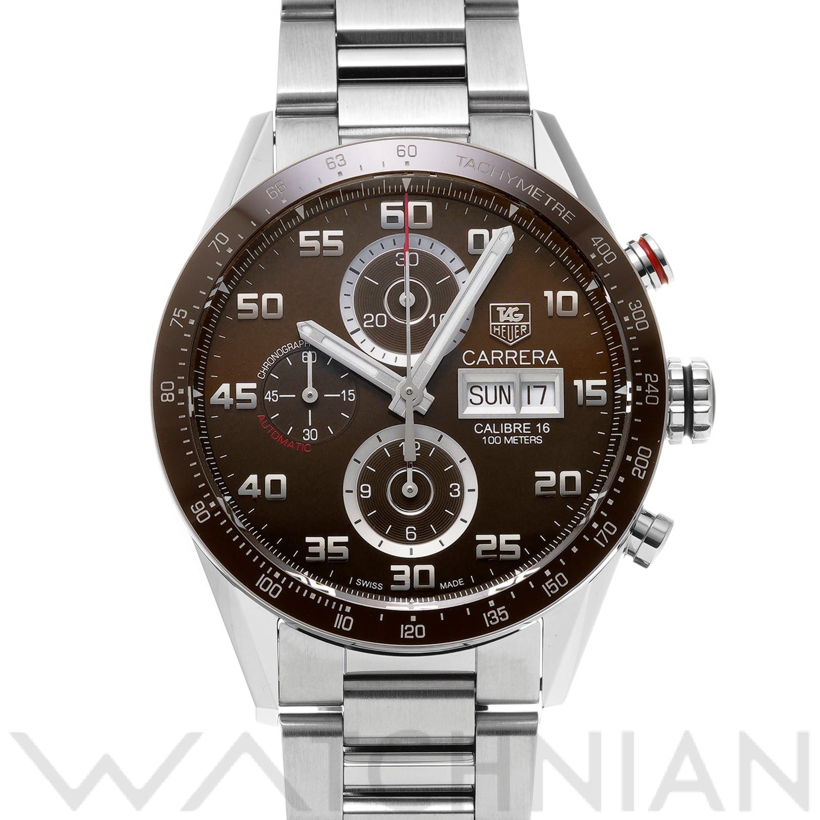 タグ ホイヤー / TAG HEUER カレラ キャリバー16 クロノグラフ デイデイト CV2A1S.BA0799 ブラウン メンズ 時計 【中古】【wristwatch】