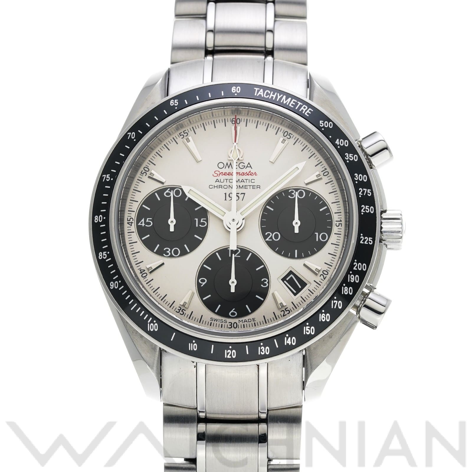 オメガ / OMEGA スピードマスター デイト 1957 323.30.40.40.02.001 シルバー/ブラック メンズ 時計 【中古】【wristwatch】
