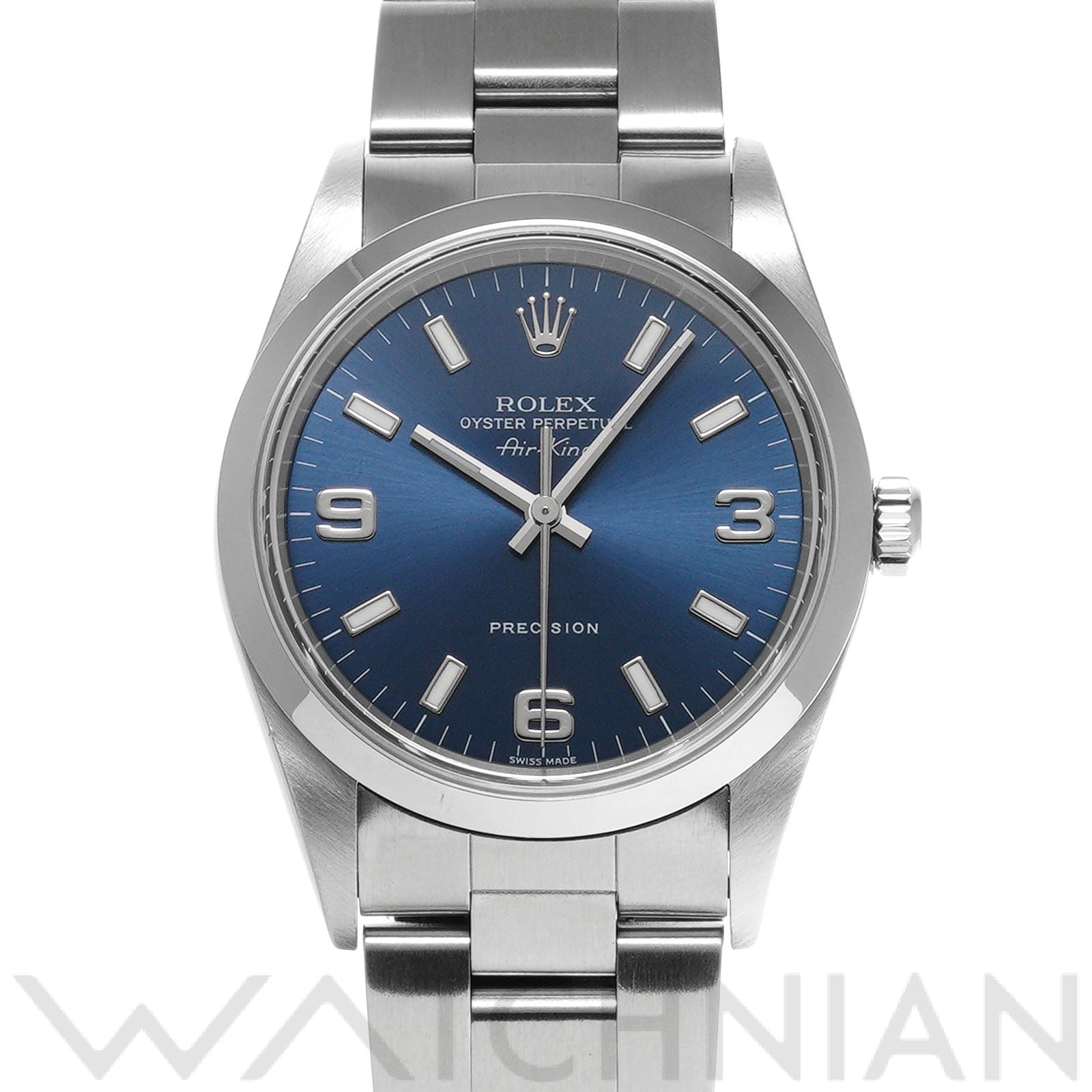 ロレックス エアキング 14000M ブルー メンズ 時計 【中古】【wristwatch】