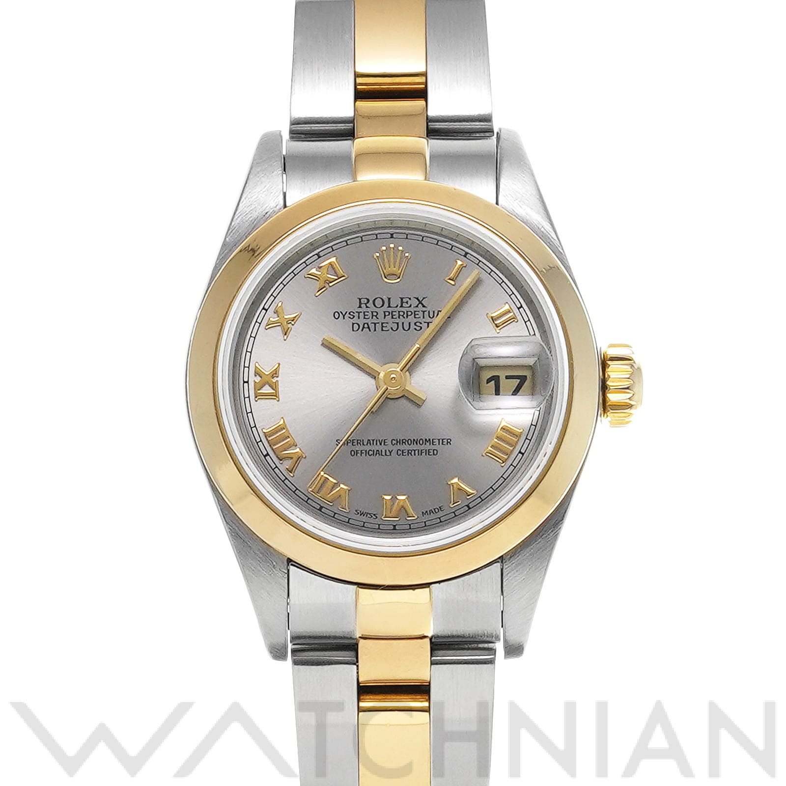 デイトジャスト 79163 A番(1999年頃製造) グレー ロレックス ROLEX レディース 【中古】