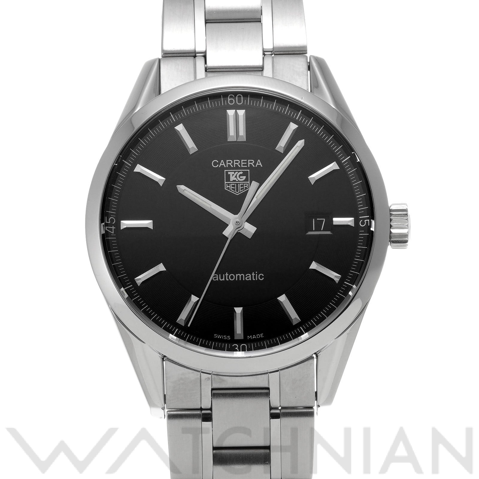 タグ ホイヤー / TAG HEUER カレラ キャリバー5 WV211B.BA0787 ブラック メンズ 時計 【中古】【wristwatch】