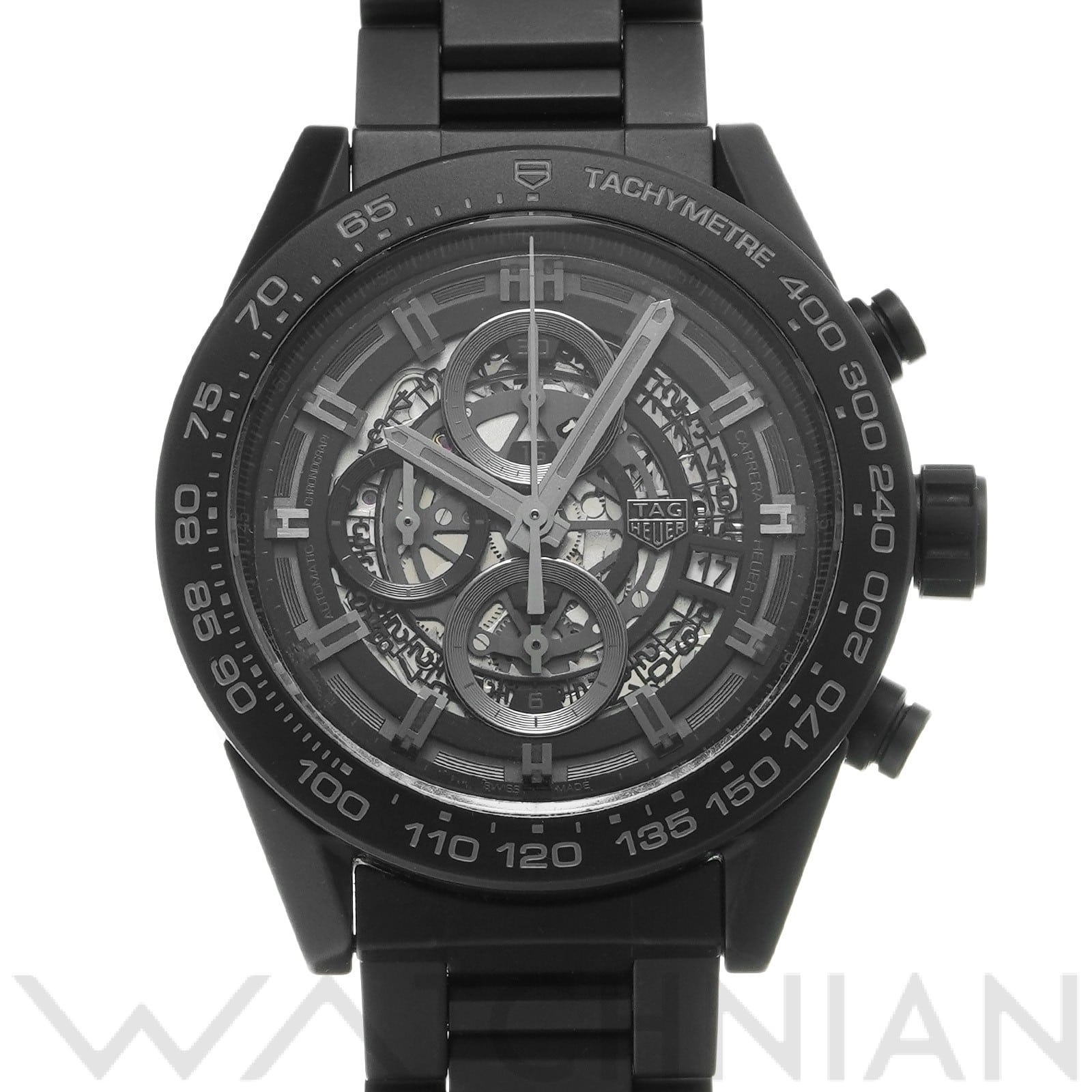 タグ ホイヤー / TAG HEUER カレラ キャリバーホイヤー01 クロノグラフ CAR2A91.BH0742 ブラック メンズ 時計 【中古】【wristwatch】