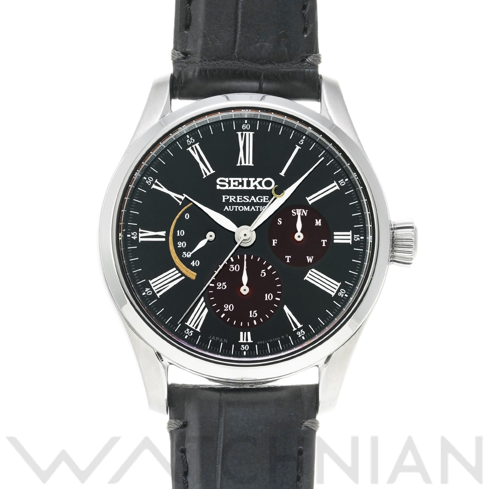 セイコー / SEIKO プレザージュ プレステージライン メカニカル SARW045 ブラック メンズ 時計 【中古】【wristwatch】