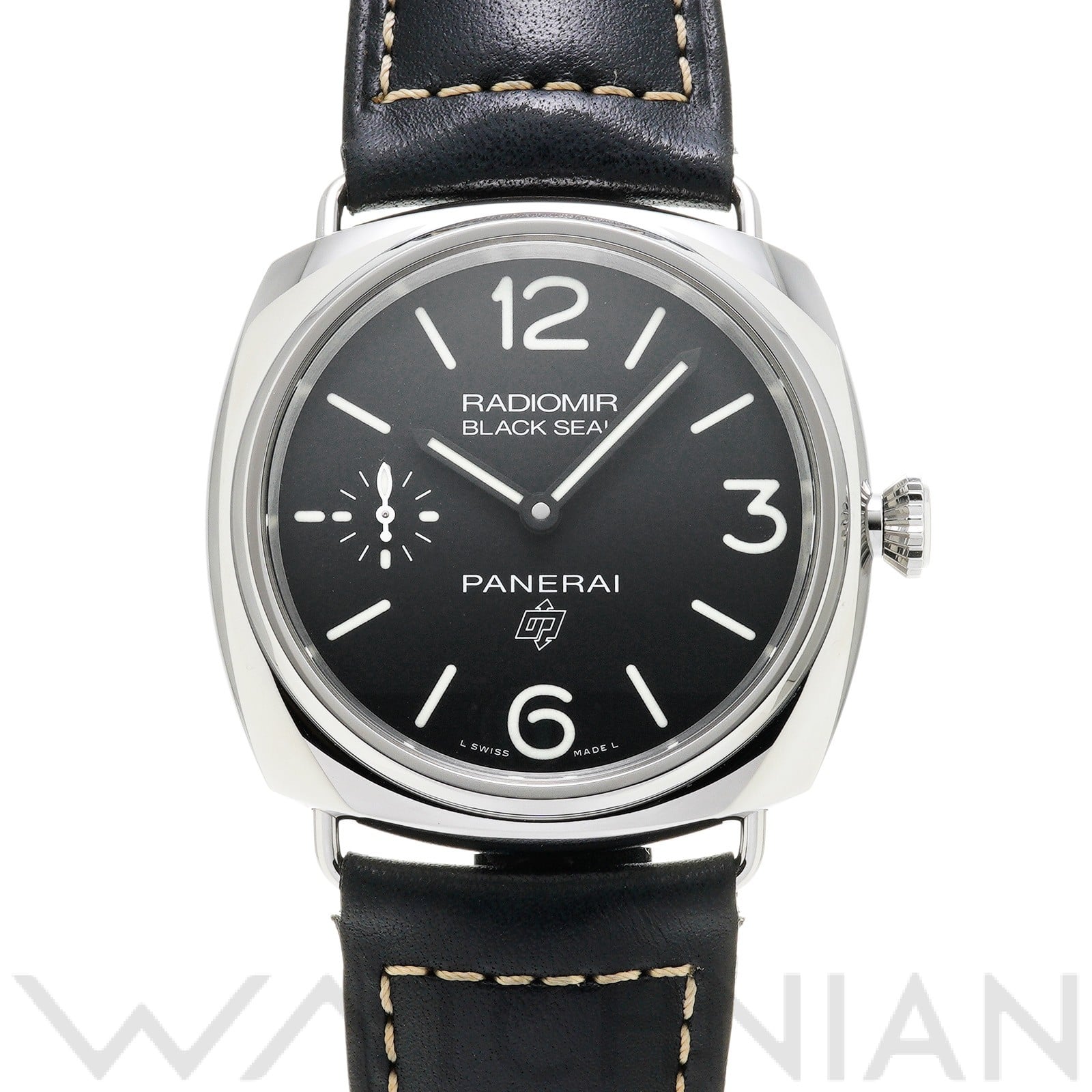 ラジオミール ブラックシール ロゴ PAM00754 W番(2020年製造) ブラック パネライ OFFICINE PANERAI メンズ 【中古】
