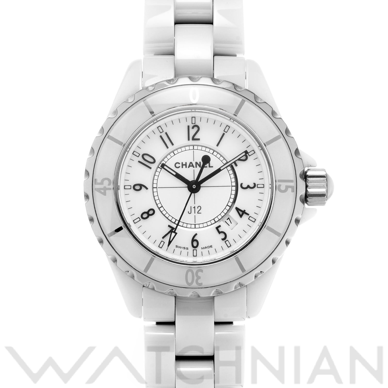 シャネル / CHANEL J12 33MM H0968 ホワイト レディース 時計 【中古】【wristwatch】