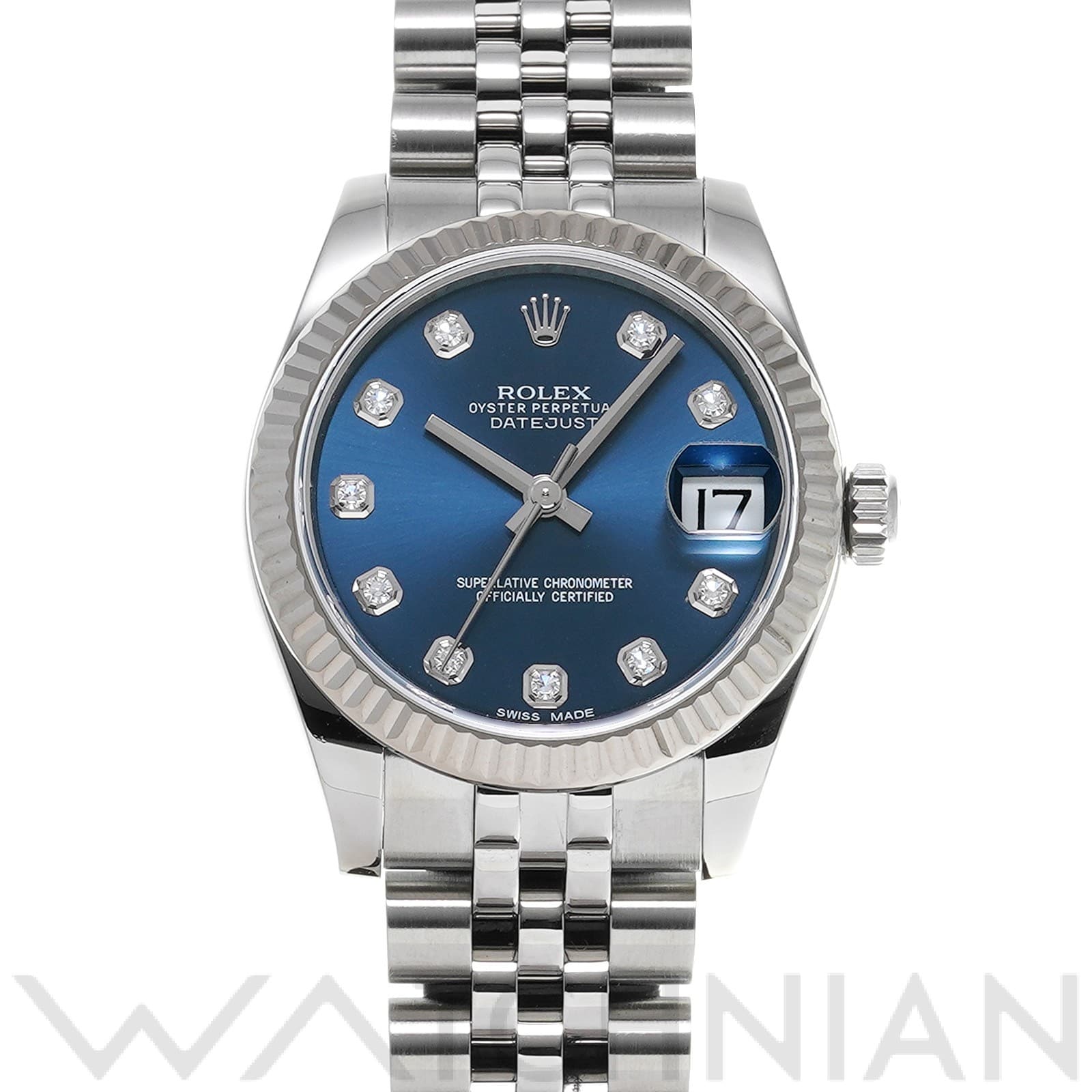 デイトジャスト 31 178274G ランダムシリアル ブルー/ダイヤモンド ロレックス ROLEX ユニセックス 【中古】