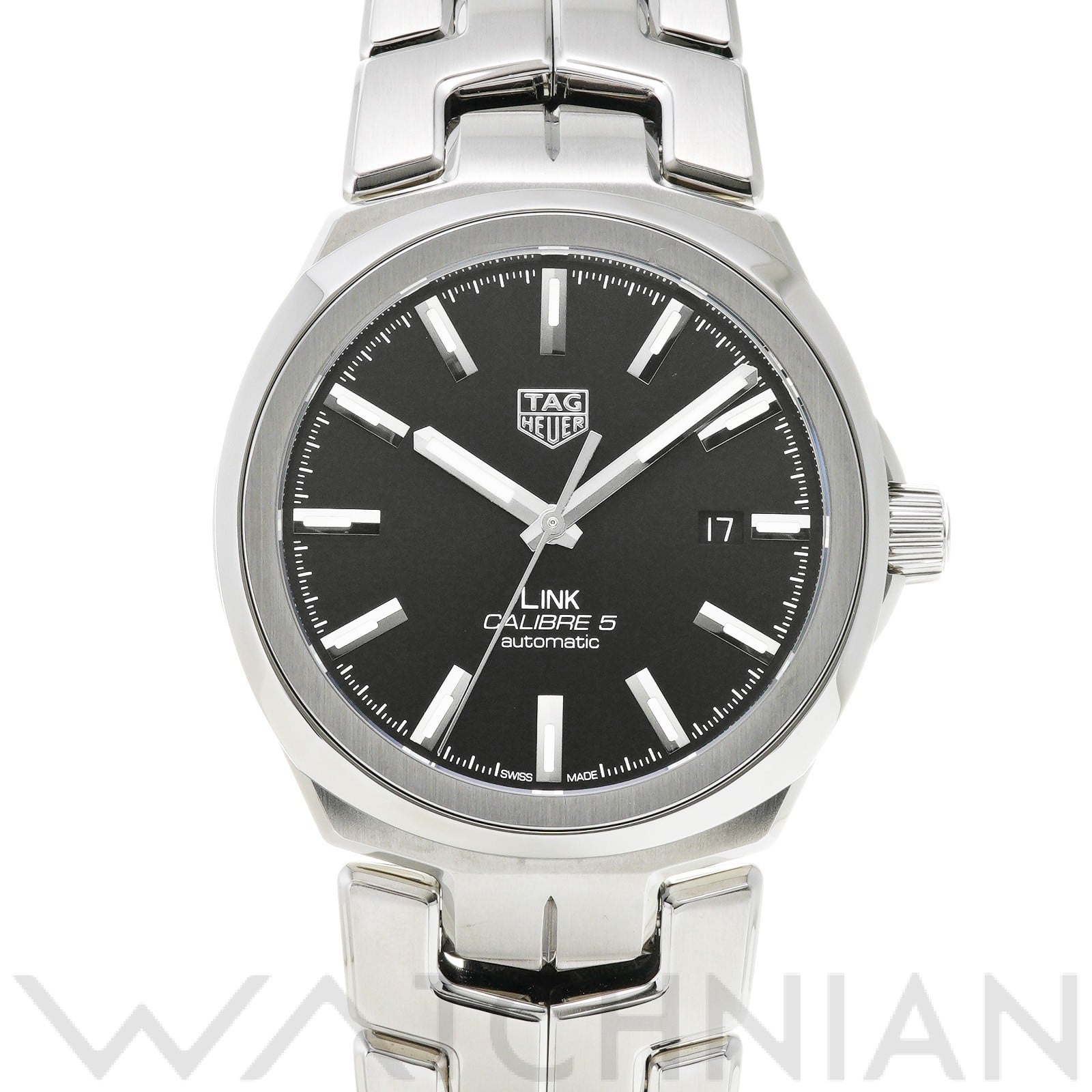 タグ ホイヤー / TAG HEUER リンク キャリバー5 WBC2110.BA0603 ブラック メンズ 時計 【中古】【wristwatch】