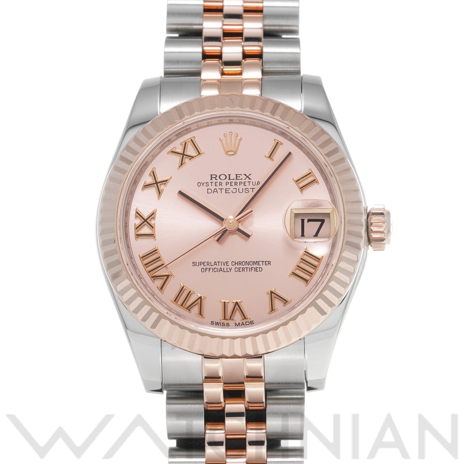 ロレックス デイトジャスト 31 178271 ピンク ユニセックス 時計 【中古】【wristwatch】