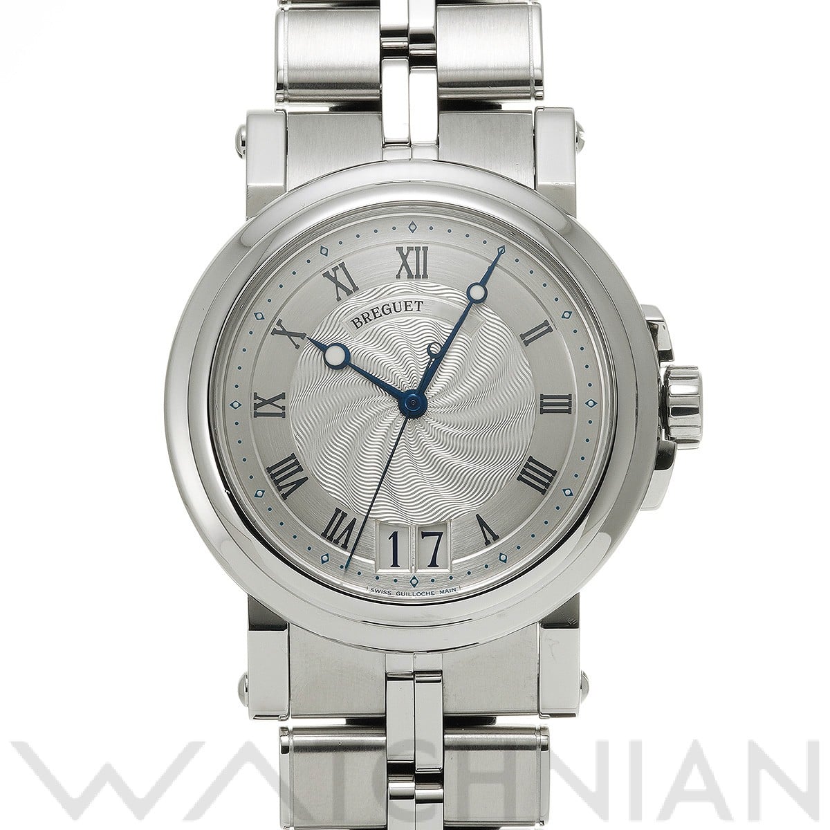 ブレゲ マリーンII ラージデイト 5817ST/12/SV0 シルバー メンズ 時計 【中古】【wristwatch】