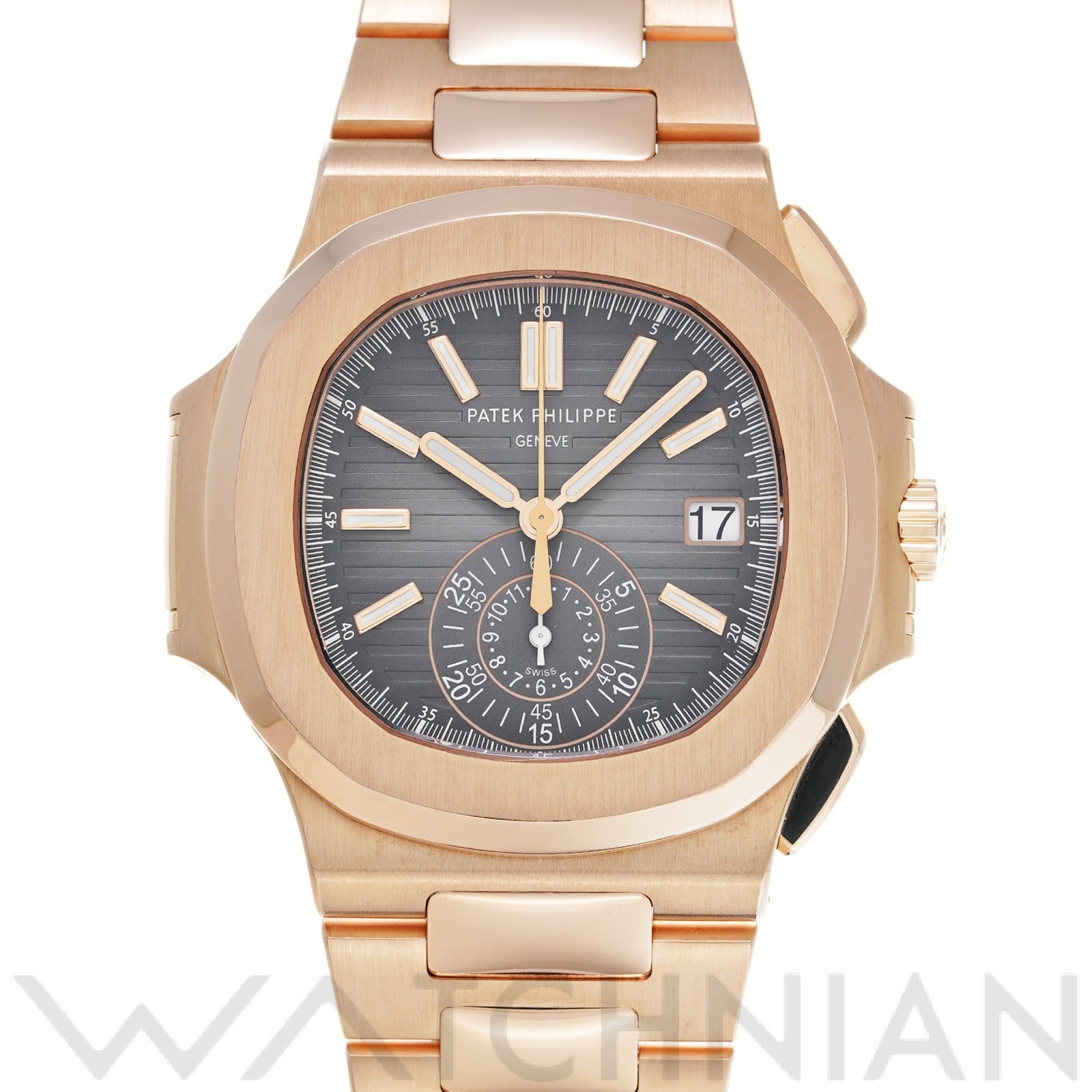パテック フィリップ / PATEK PHILIPPE ノーチラス クロノグラフ 5980/1R-001 ブラック・グラデーション メンズ 時計 【中古】【wristwatch】