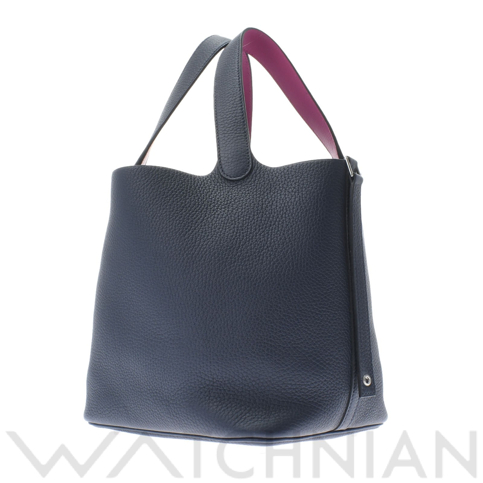 エルメス / HERMES ピコタン ロックMM エクラ ブルーニュイ/ローズパープル/パラジウム金具 トリヨンクレマンス レディース バッグ 【未使用】【bag】