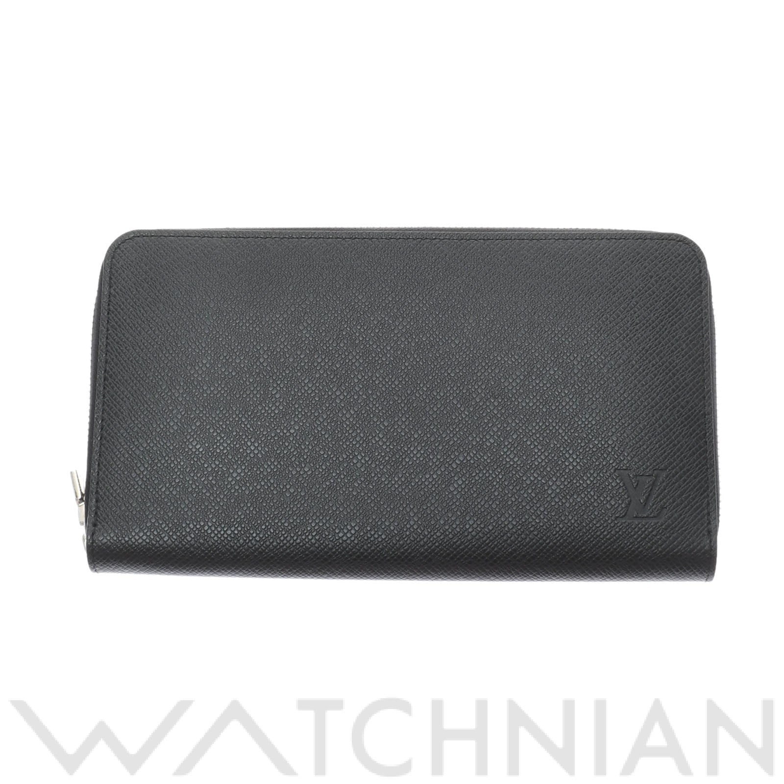 ルイ ヴィトン タイガ ジッピーオーガナイザーNM ノワール M30056 レザー メンズ 財布 【中古】【purse】