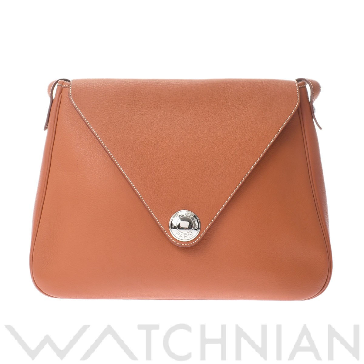 エルメス クリスティーヌ フォーブ/パラジウム金具 レザー レディース バッグ 【中古】【bag】
