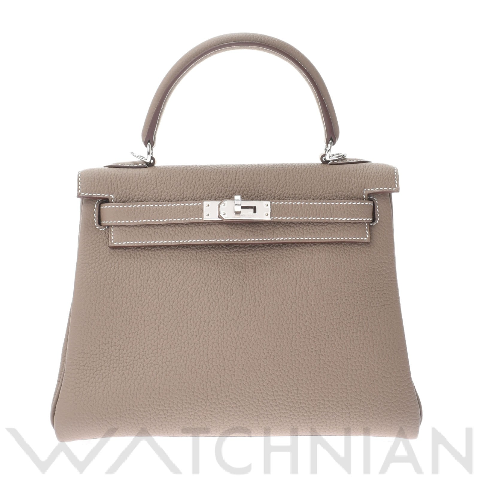 エルメス / HERMES ケリー 25 内縫い 2WAY エトゥープ/パラジウム金具 トゴ レディース バッグ 【未使用】【bag】