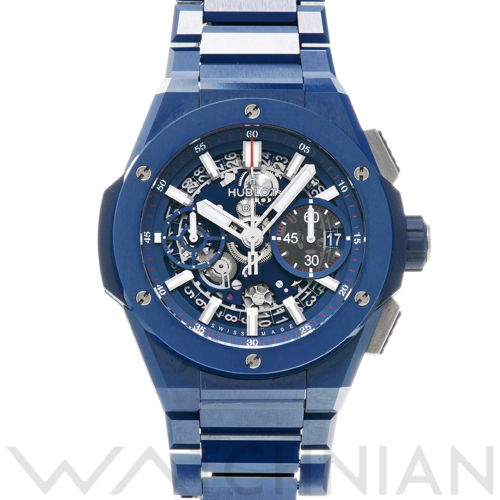 ウブロ / HUBLOT ビッグバン インテグラル ブルーセラミック 451.EX.5123.EX マットブルースケルトン メンズ 時計 【中古】【wristwatch】