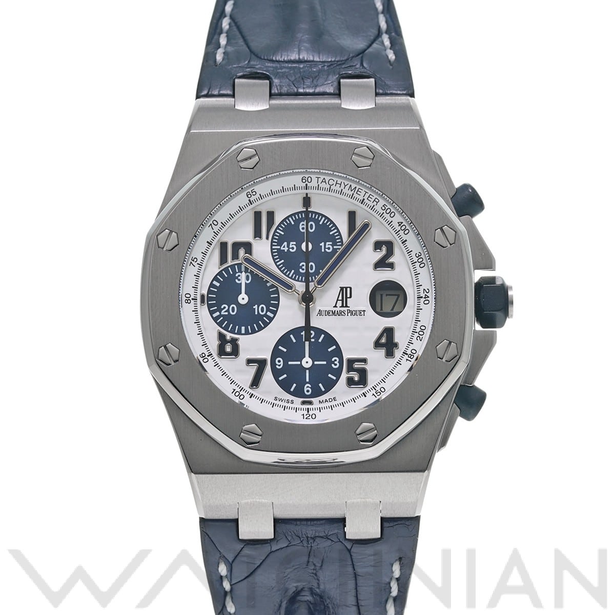 オーデマ ピゲ ロイヤルオーク オフショア クロノグラフ 26020ST.OO.D020IN.01 ホワイト/ブルー メンズ 時計 【中古】【wristwatch】
