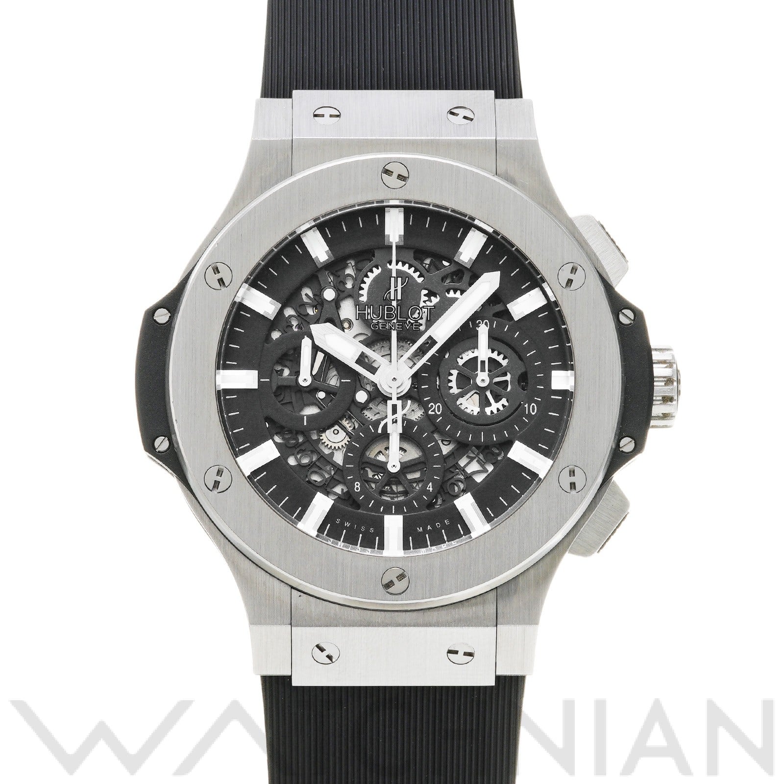ビッグバン アエロバン スチール 311.SX.1170.GR スケルトン ウブロ HUBLOT メンズ 【中古】
