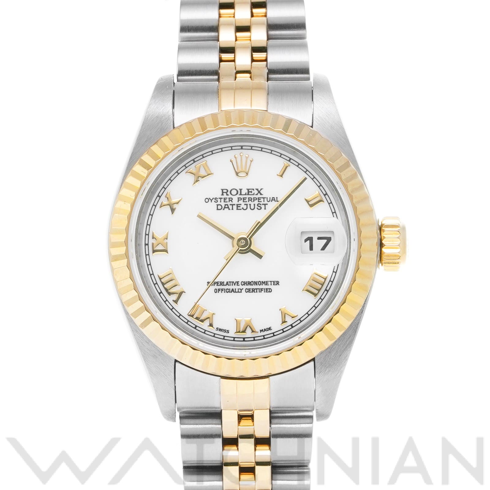 ロレックス デイトジャスト 79173 ホワイト レディース 時計 【中古】【wristwatch】