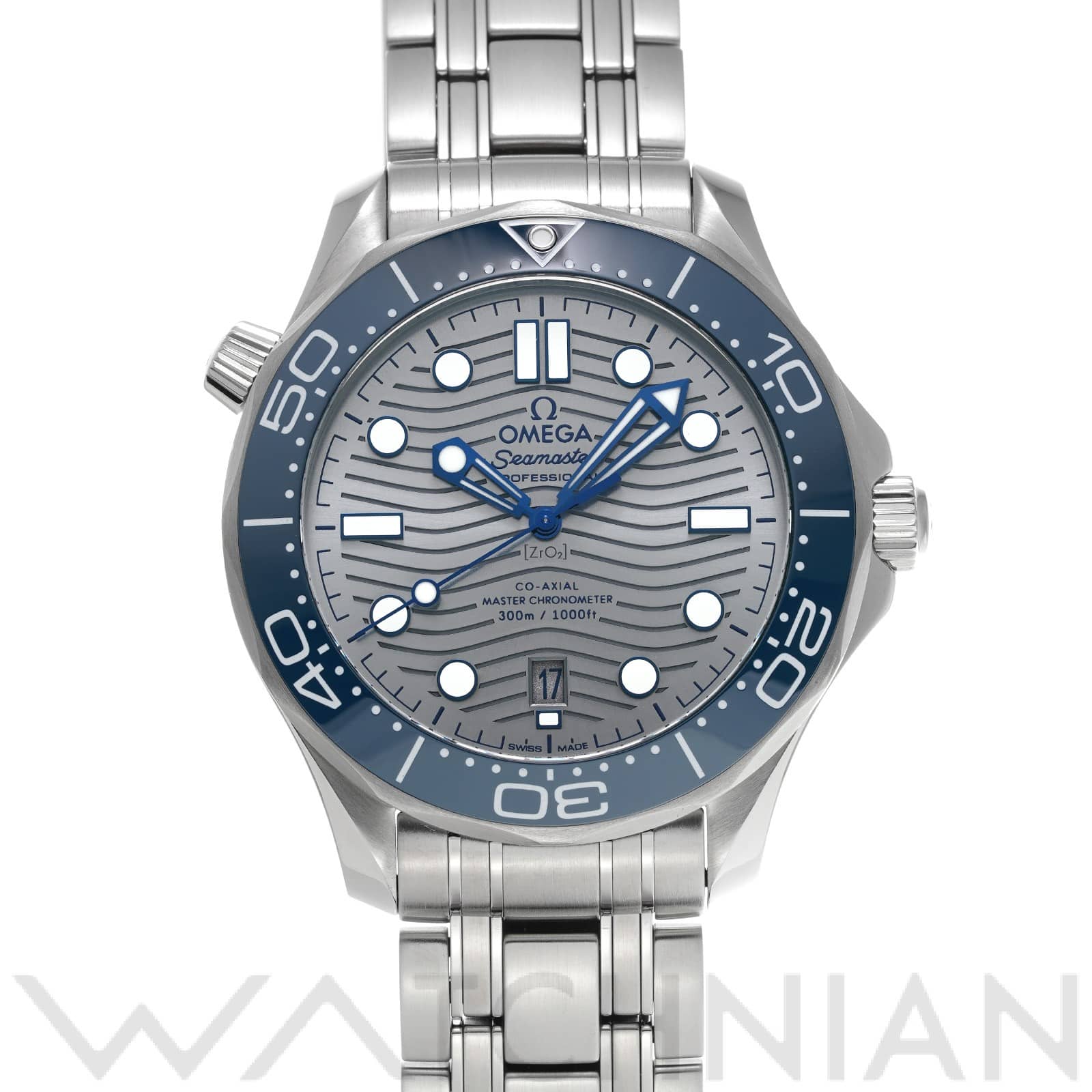 オメガ / OMEGA シーマスター ダイバー300 コーアクシャル マスタークロノメーター 210.30.42.20.06.001 グレー メンズ 時計 【中古】【wristwatch】