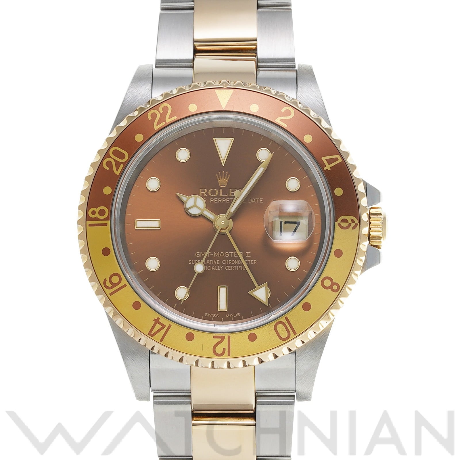 ロレックス GMTマスターII 16713 ブラウン メンズ 時計 【中古】【wristwatch】