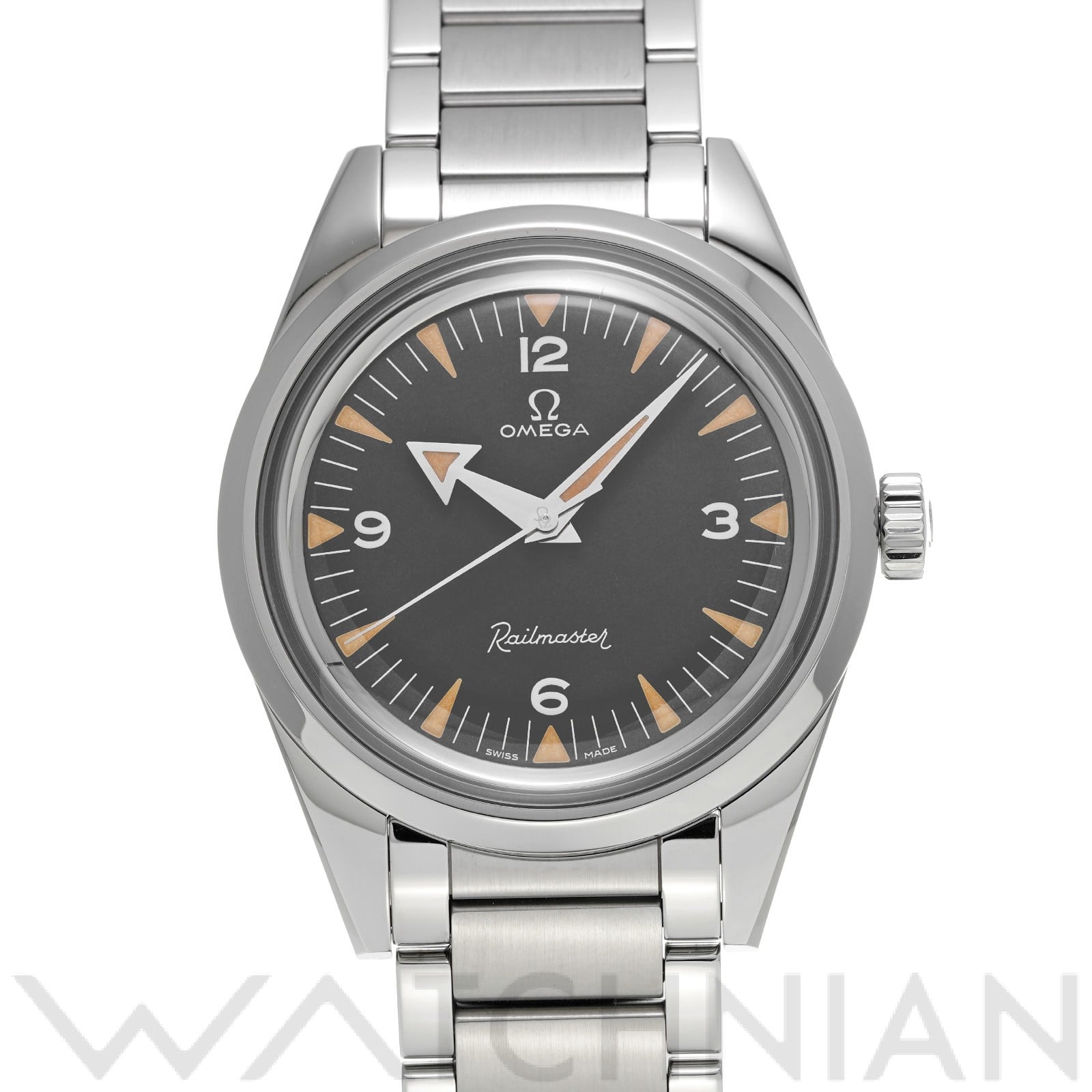 オメガ / OMEGA シーマスター レイルマスター コーアクシャル マスタークロノメーター 1957 トリロジー 220.10.38.20.01.002 ブラック メンズ 時計 【中古】【wristwatch】