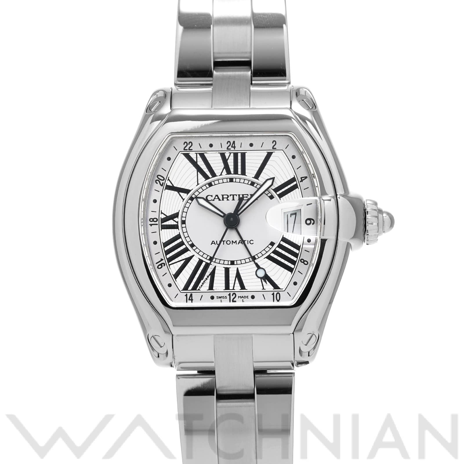 カルティエ / CARTIER ロードスター GMT W62032X6 シルバー メンズ 時計 【中古】【wristwatch】