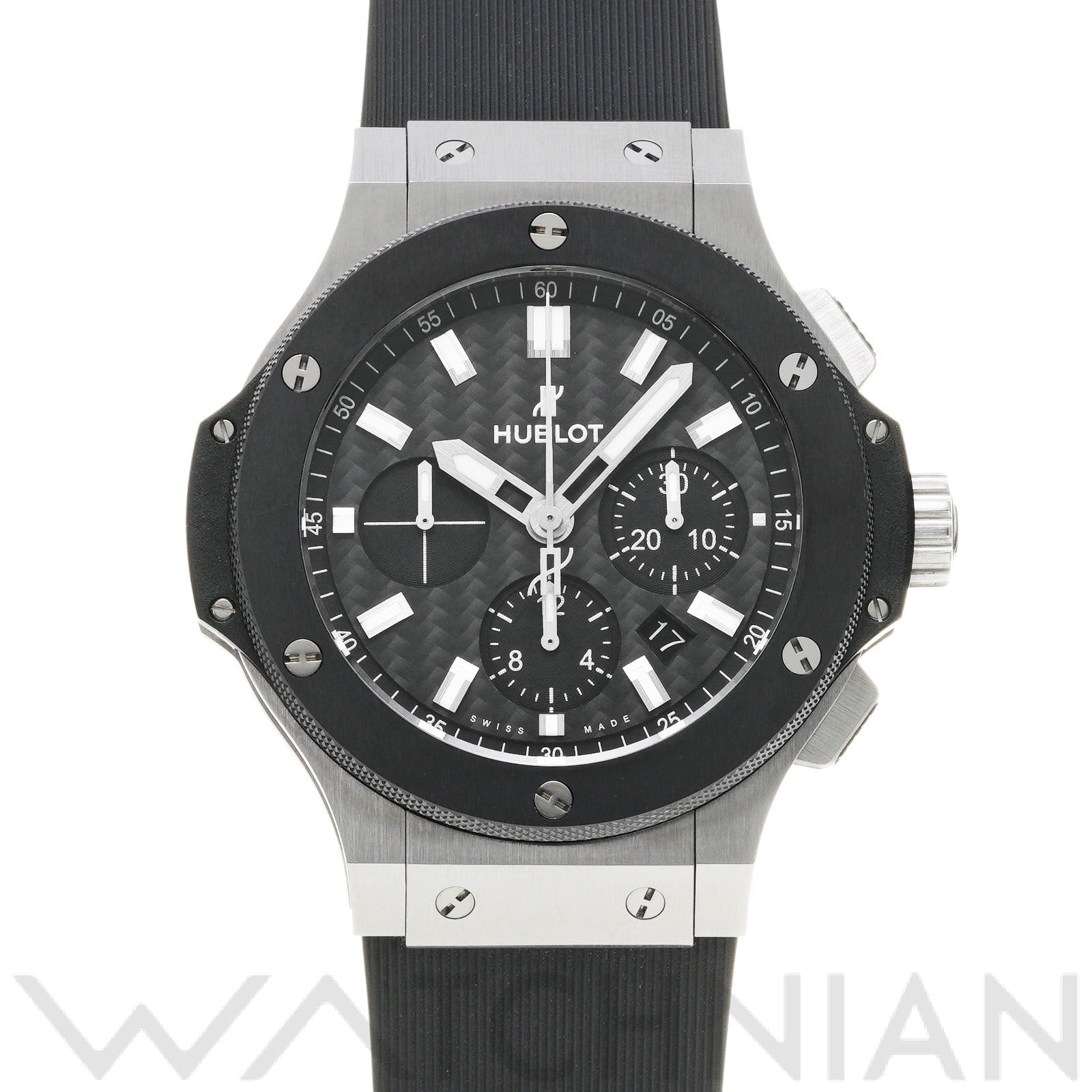 ビッグバン スチール セラミック 301.SM.1770.RX ブラックカーボン ウブロ HUBLOT メンズ 【中古】