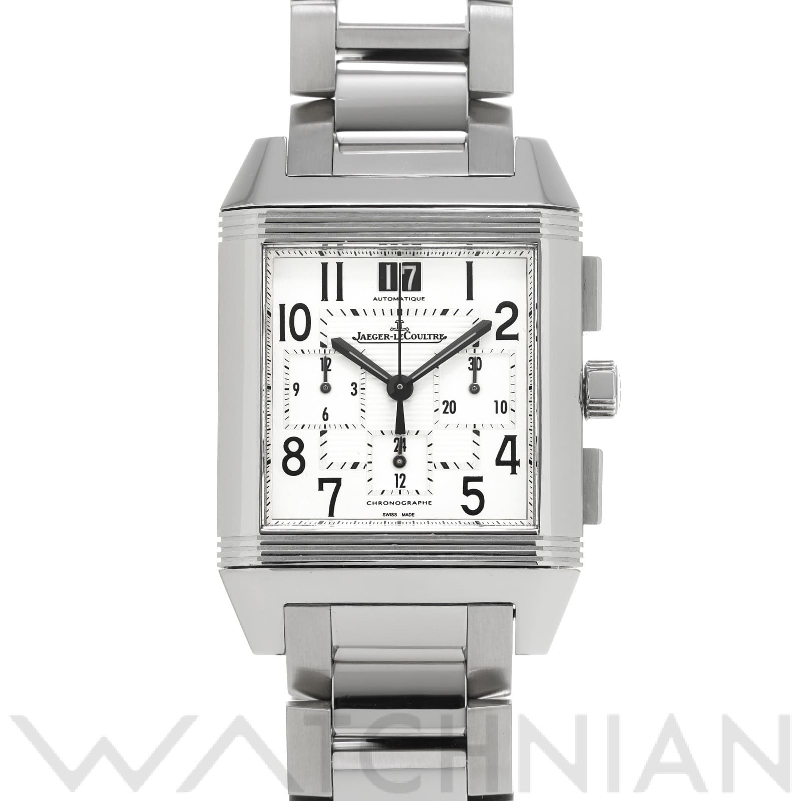 ジャガー ルクルト / Jaeger-LeCoultre レベルソ スクアドラ クロノグラフ GMT Q7018120 シルバー メンズ 時計 【中古】【wristwatch】