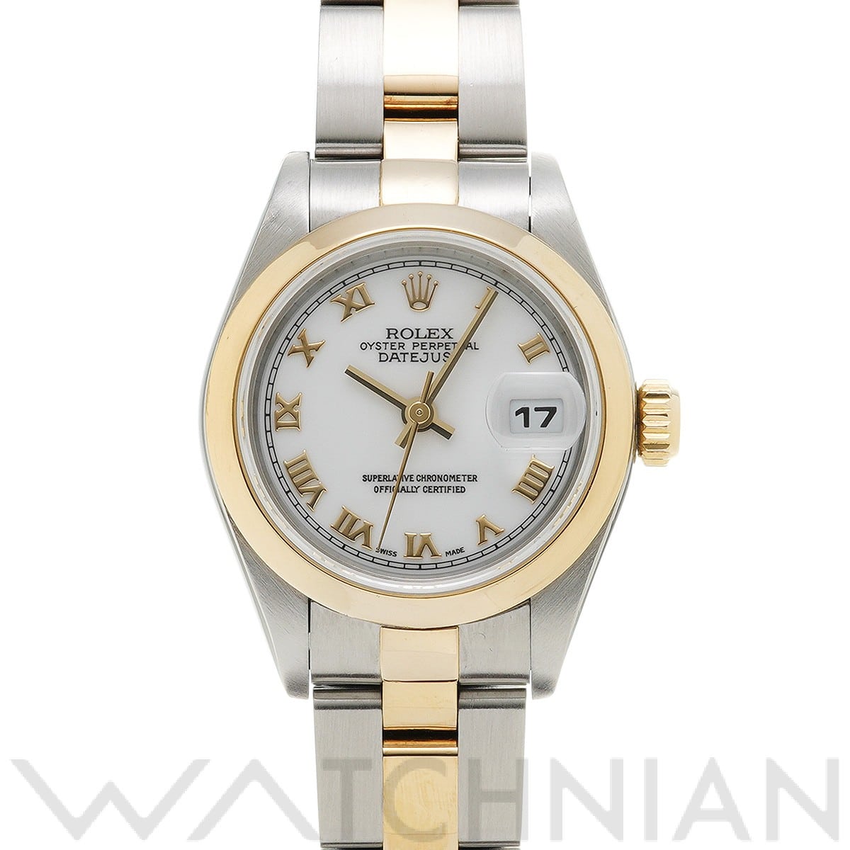 デイトジャスト 69163 U番(1997年頃製造) ホワイト ロレックス ROLEX レディース 【中古】