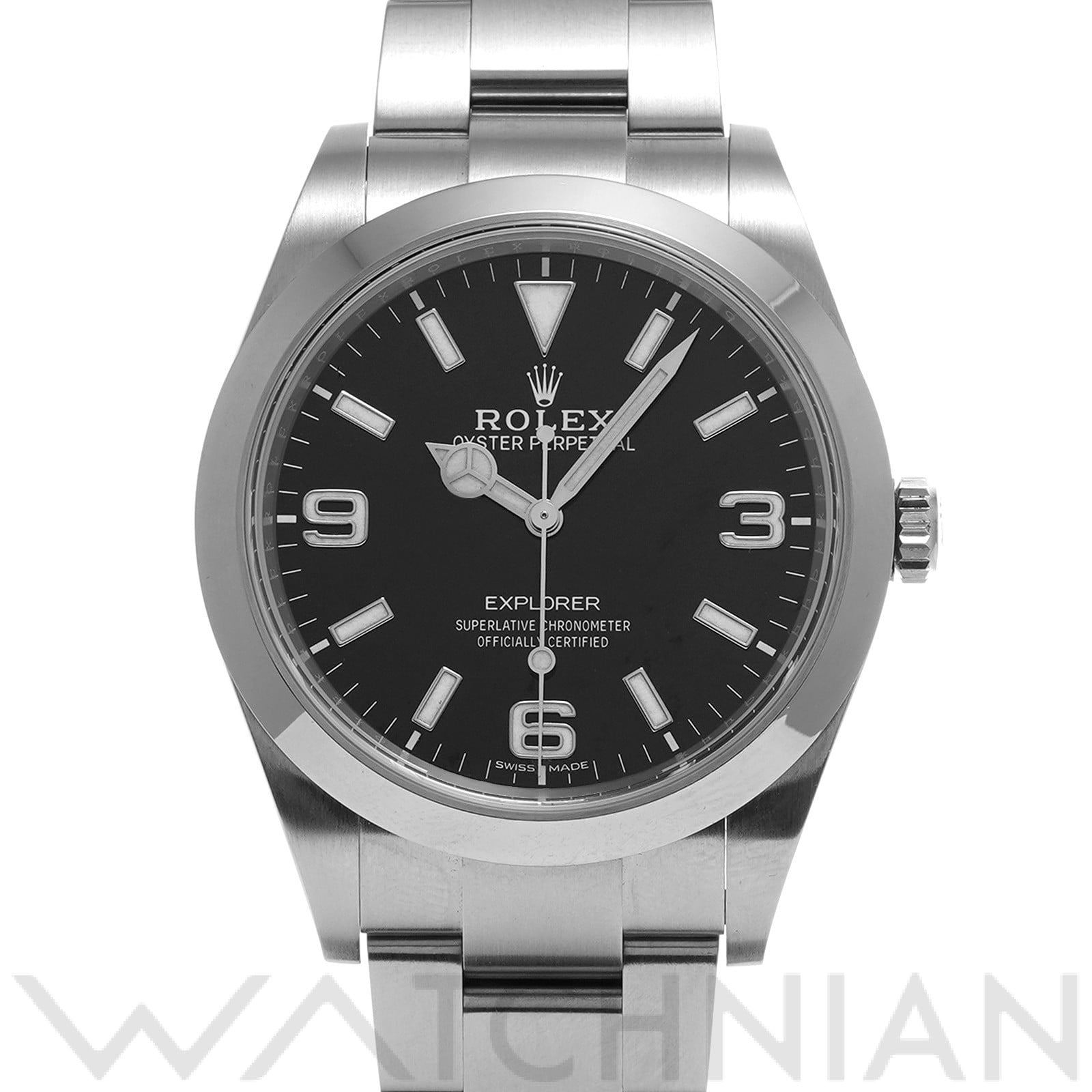 ロレックス エクスプローラー 214270 ブラック メンズ 時計 【中古】【wristwatch】