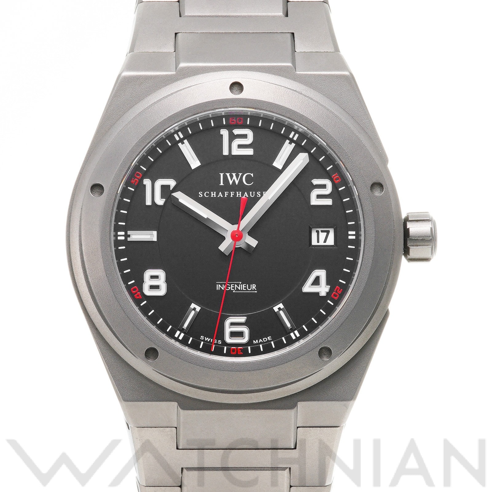 IWC インヂュニア オートマティック AMG IW322703 ブラック メンズ 時計 【中古】【wristwatch】