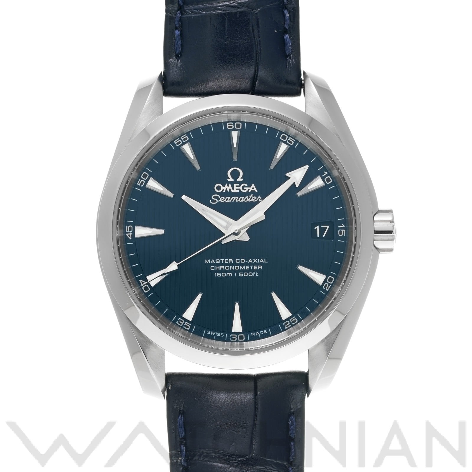 シーマスター アクアテラ マスターコーアクシャル 231.13.39.21.03.001 ブルー オメガ OMEGA メンズ 【中古】