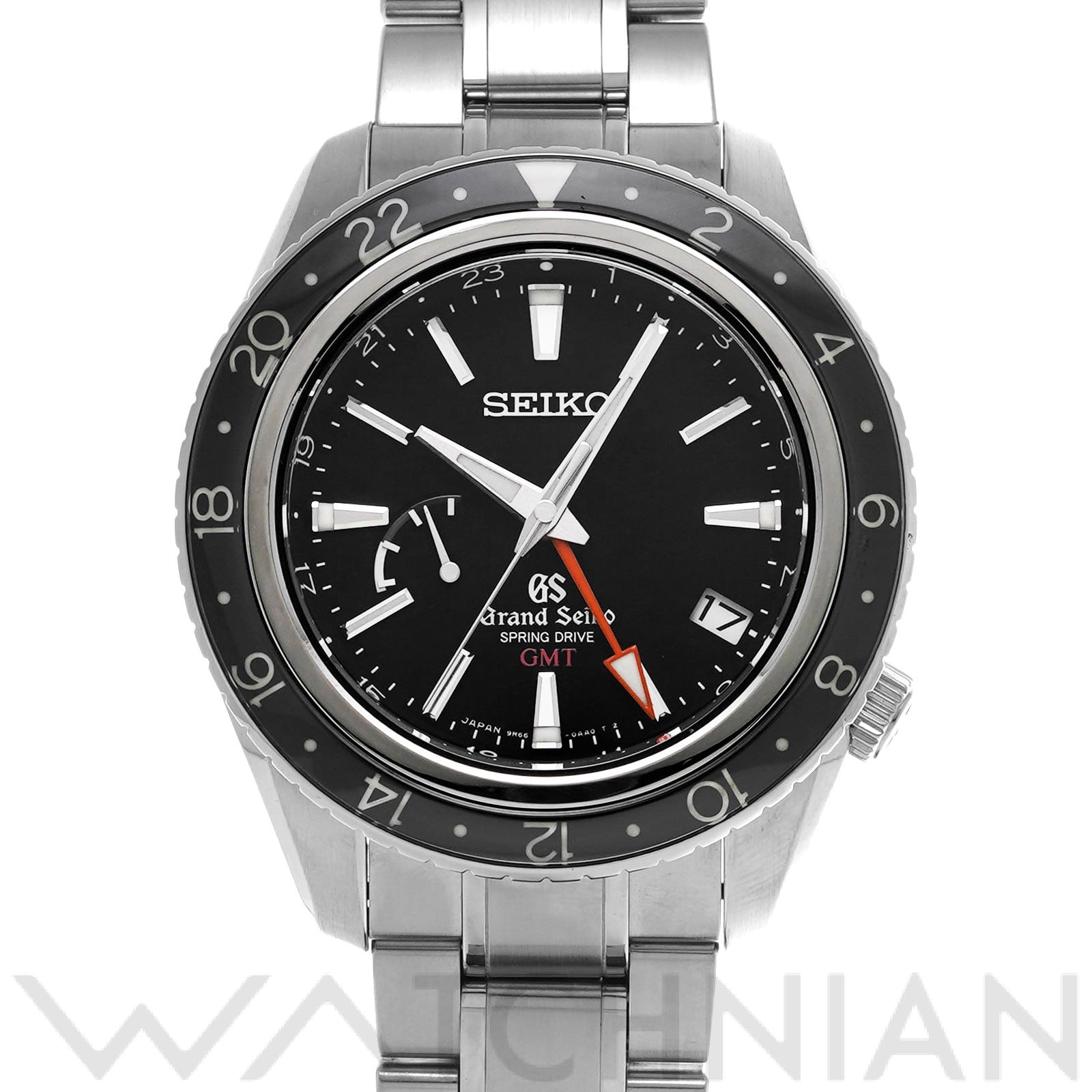 グランドセイコー / Grand Seiko スポーツコレクション スプリングドライブ GMT SBGE001 ブラック メンズ 時計 【中古】【wristwatch】